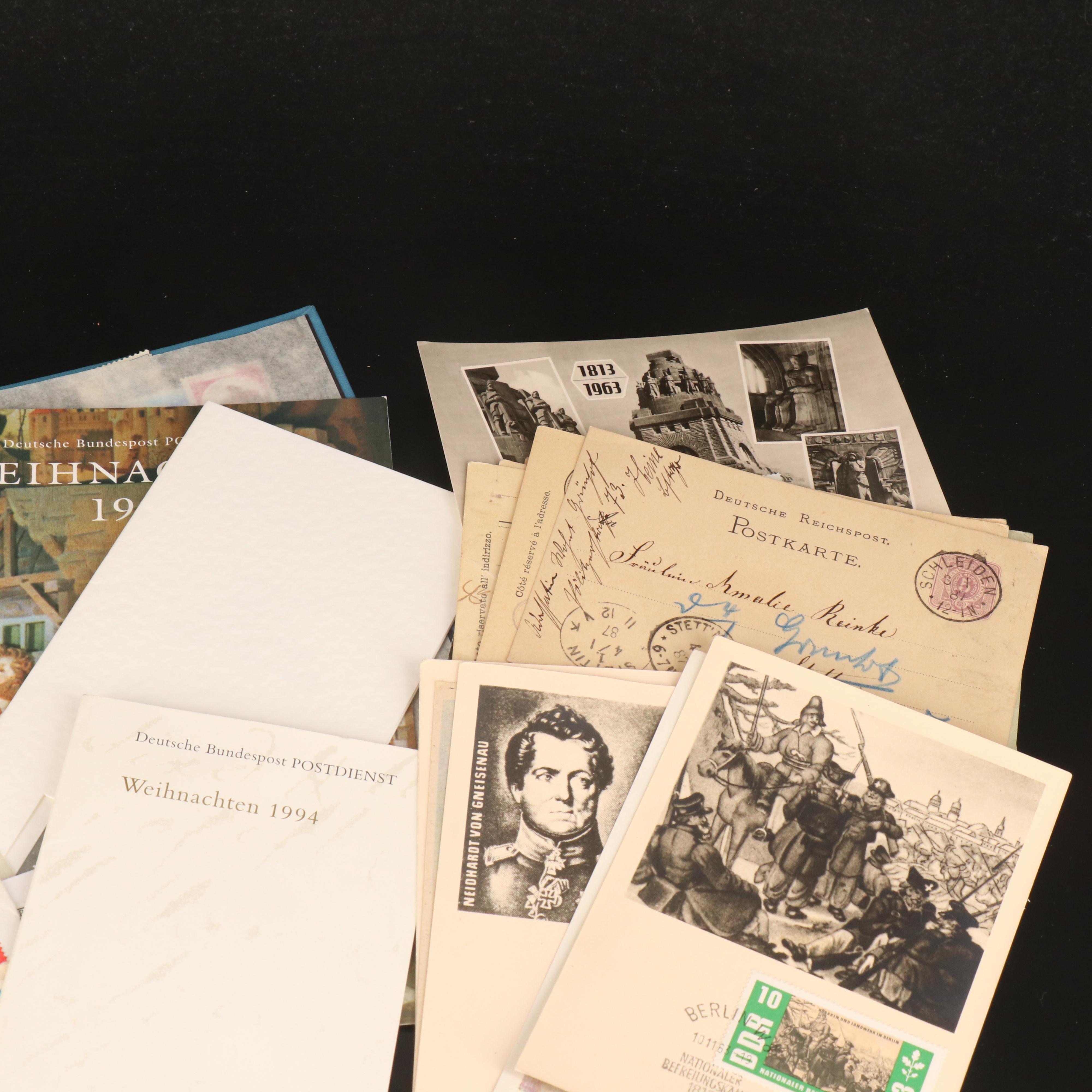Vintage Postcards, Foreign Postage Stamps and Postal Covers