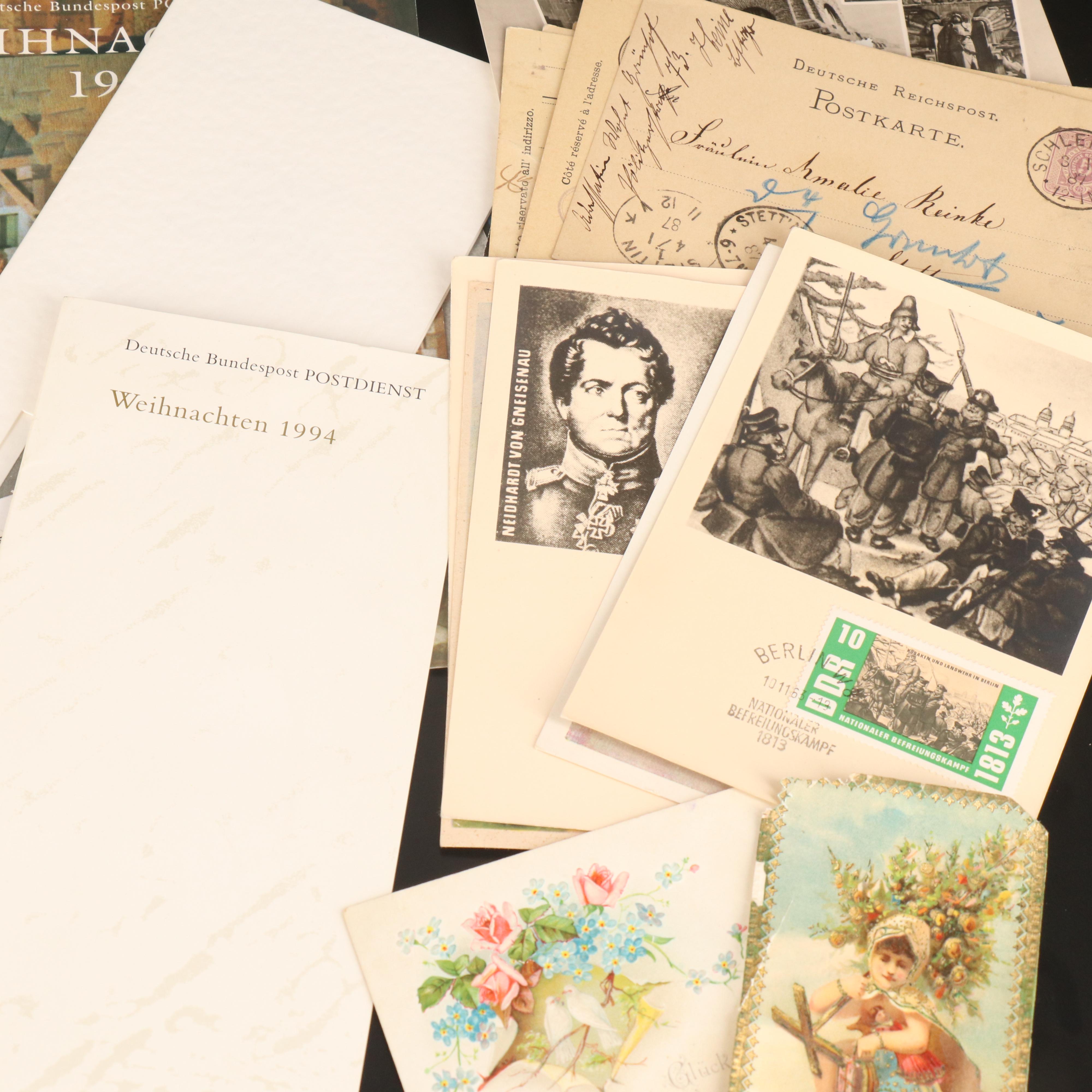 Vintage Postcards, Foreign Postage Stamps and Postal Covers