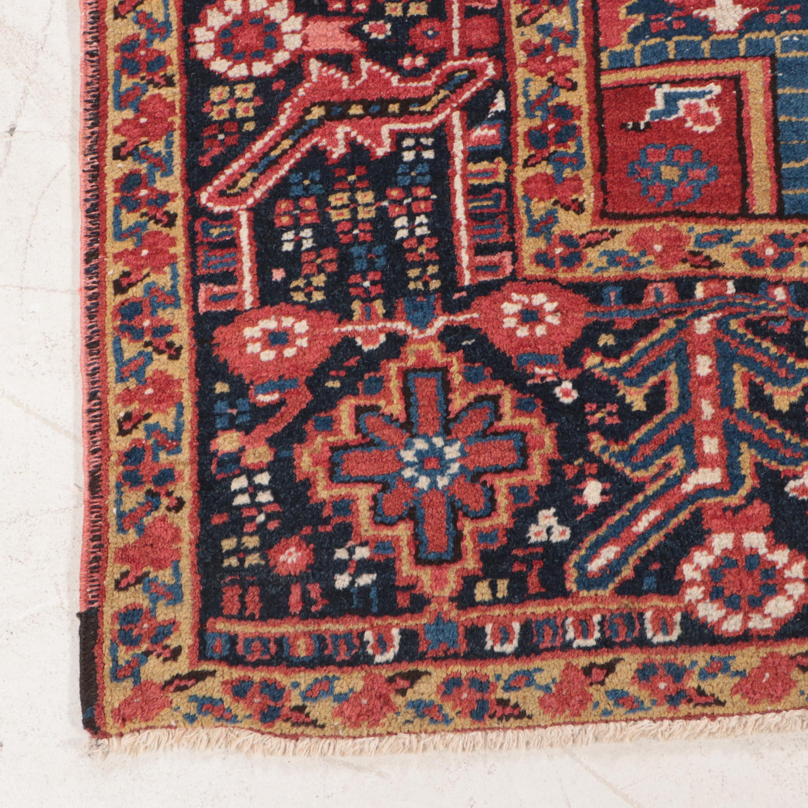 8'3 x 11'6 Hand-Knotted Persian Heriz Area Rug