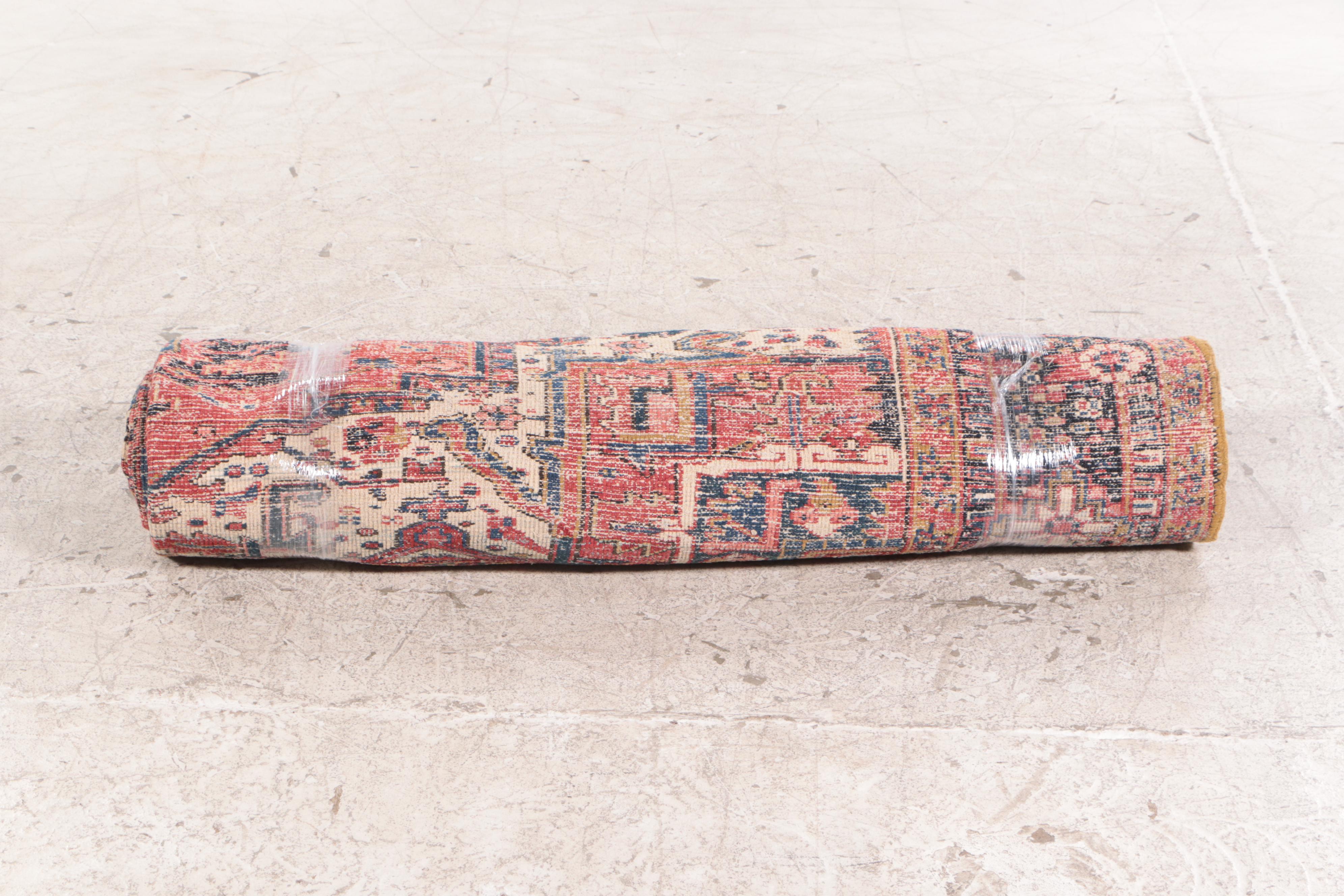 8'3 x 11'6 Hand-Knotted Persian Heriz Area Rug