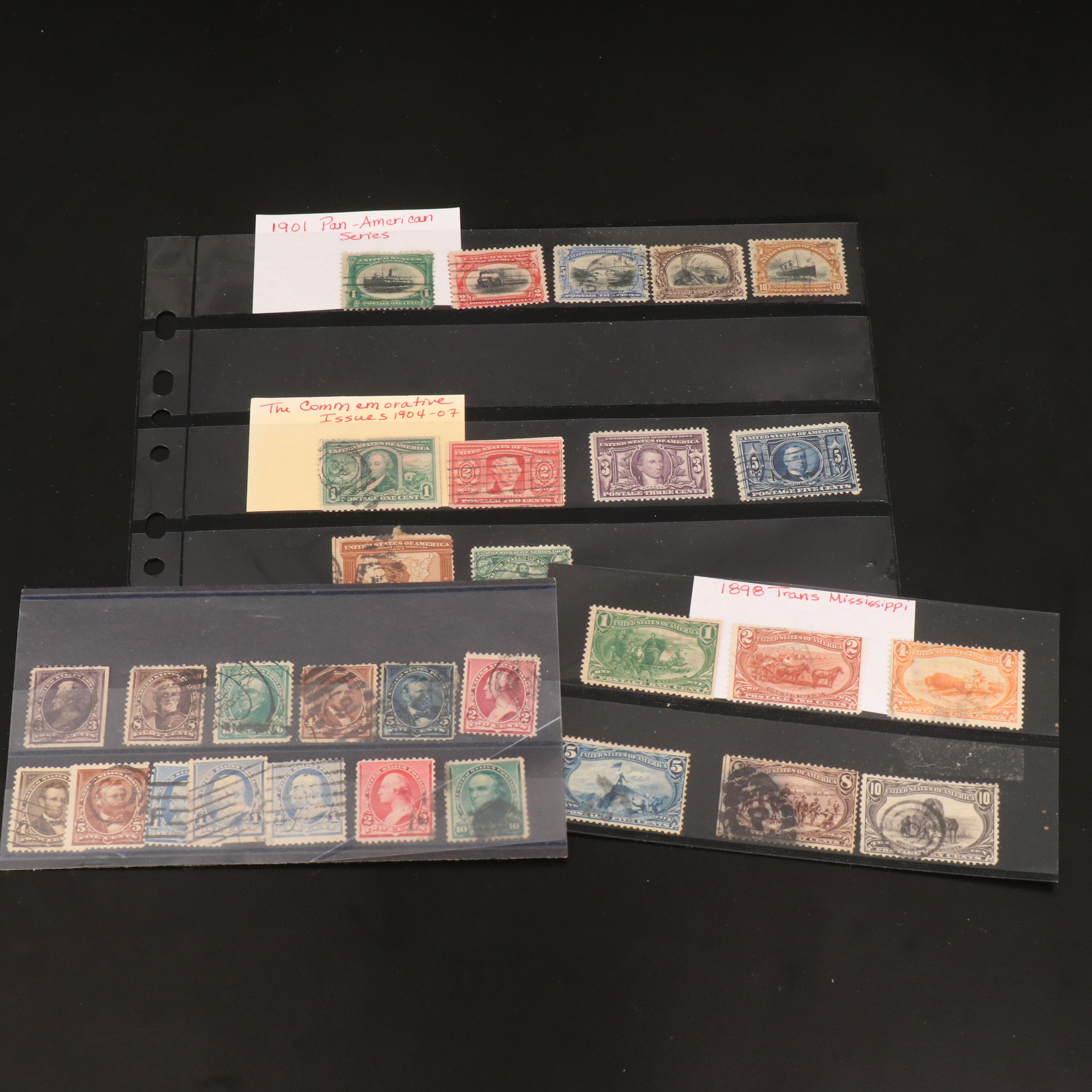 Stamp Collection Including Columbian Exposition Stamps 230-239 and Many Others