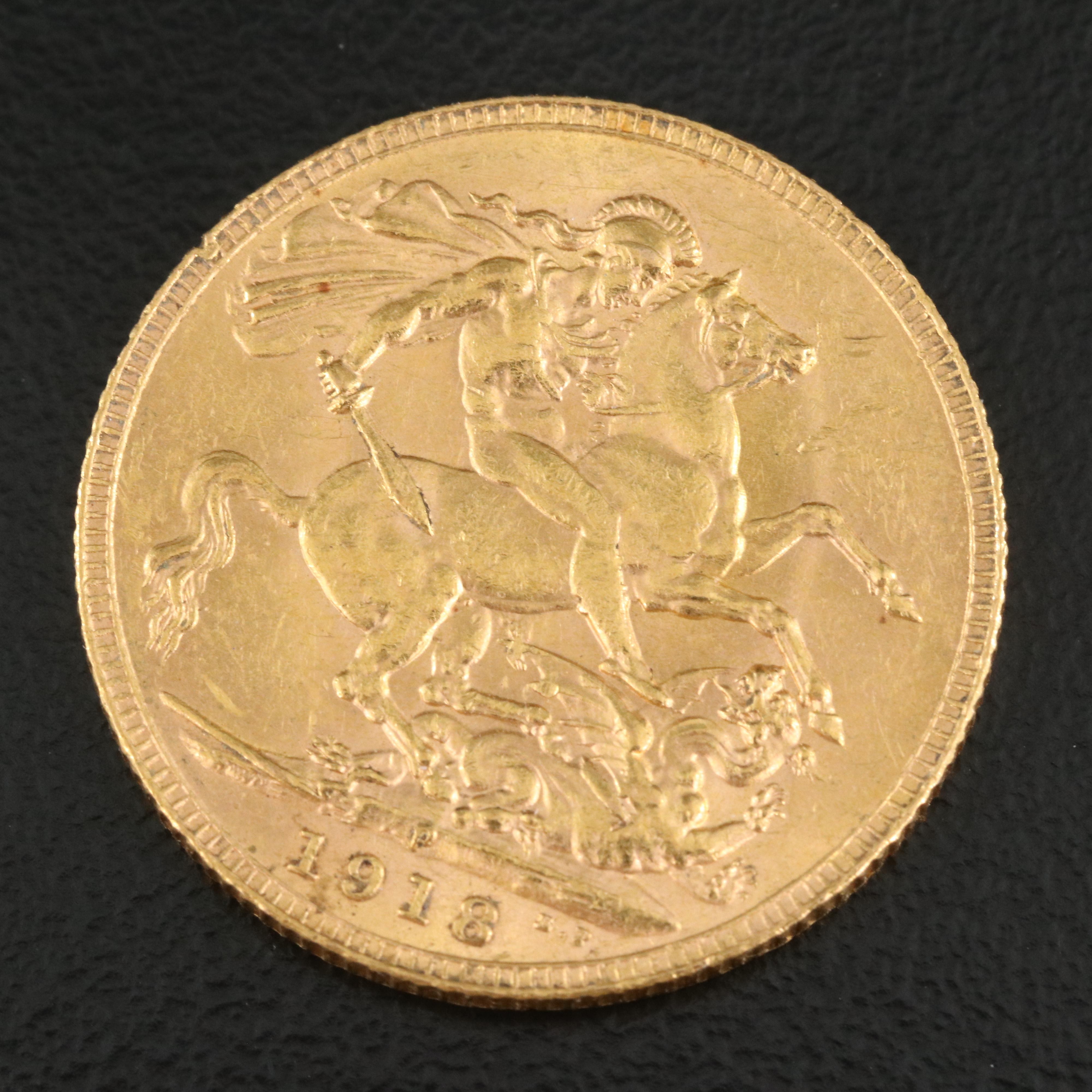 1918-P British Gold Sovereign
