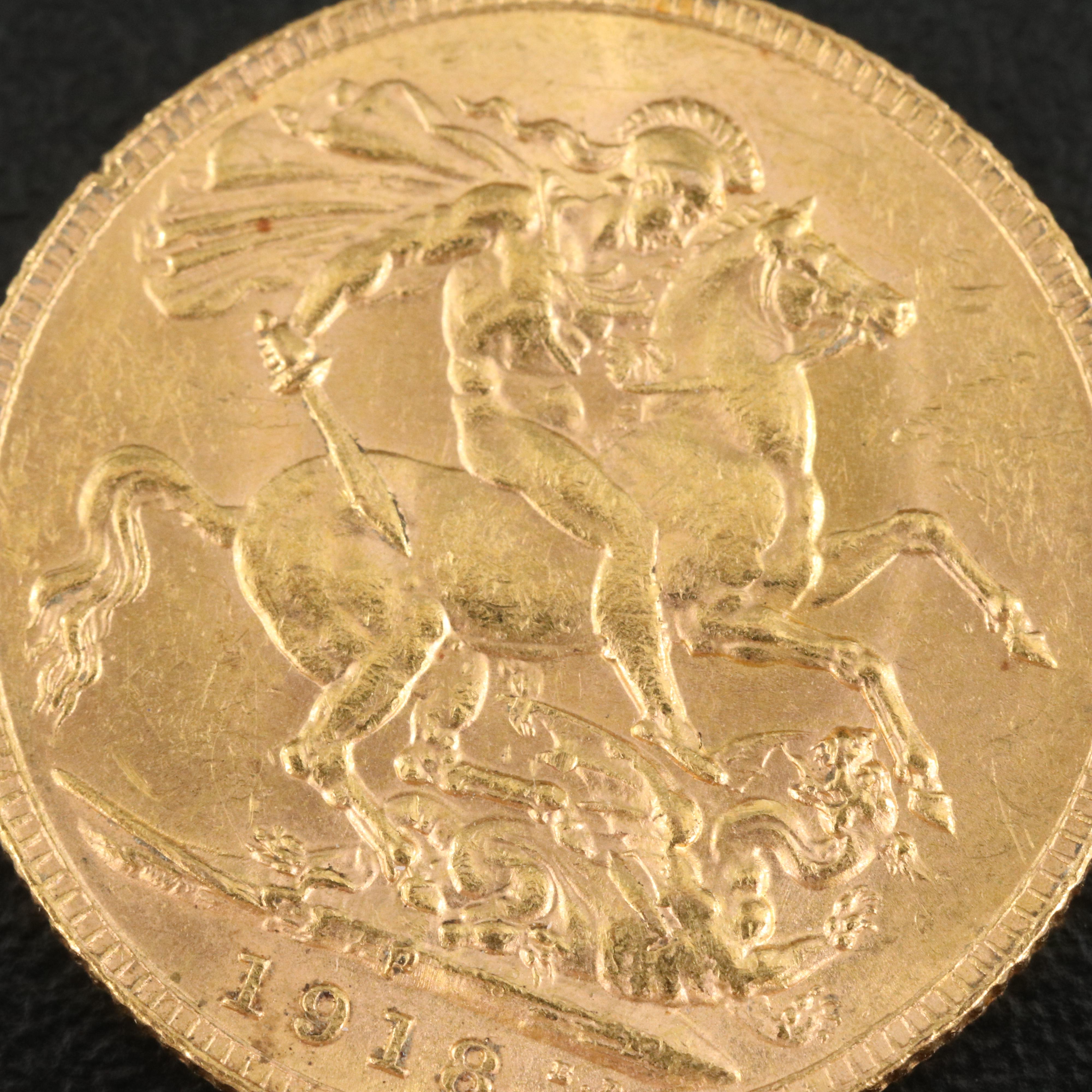 1918-P British Gold Sovereign