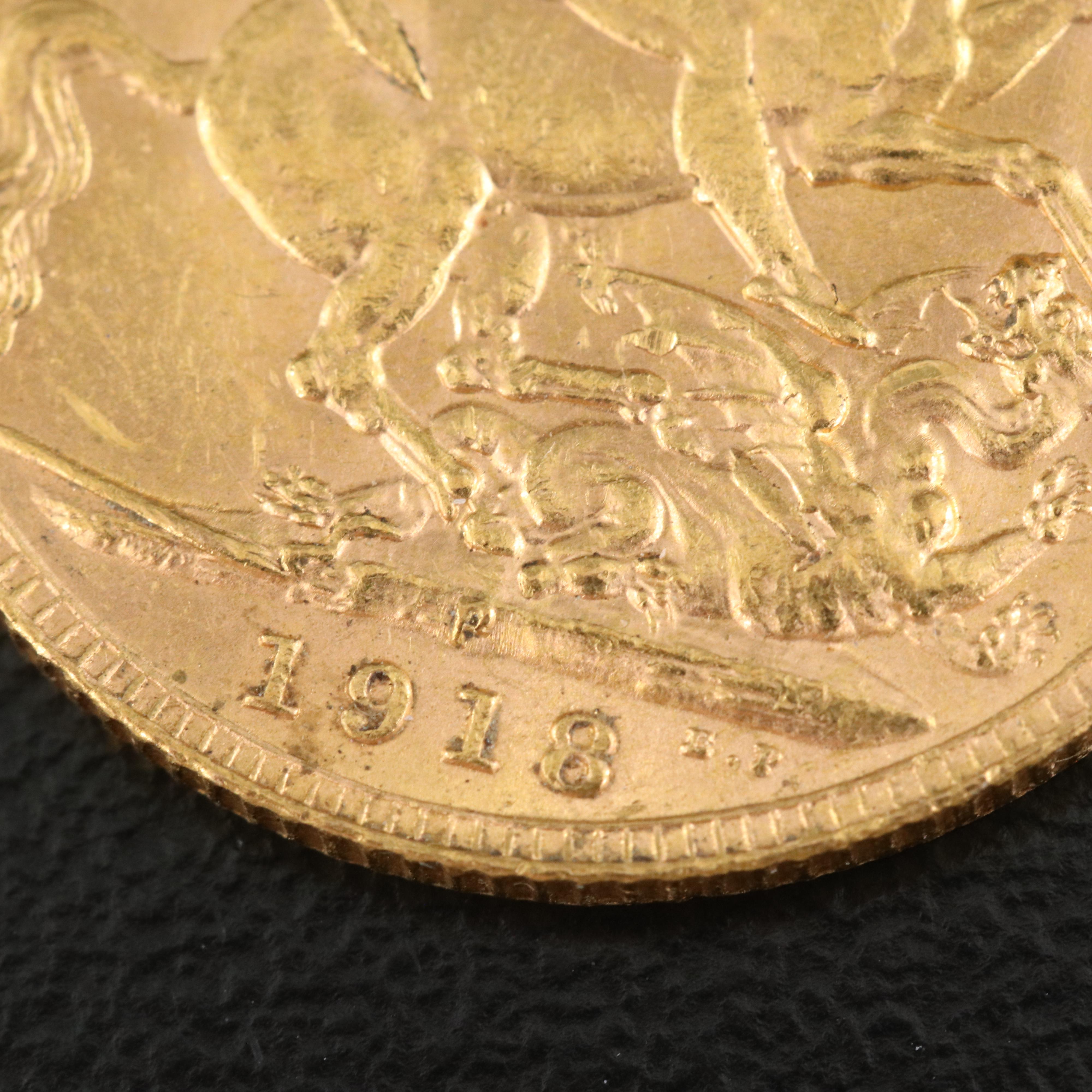 1918-P British Gold Sovereign