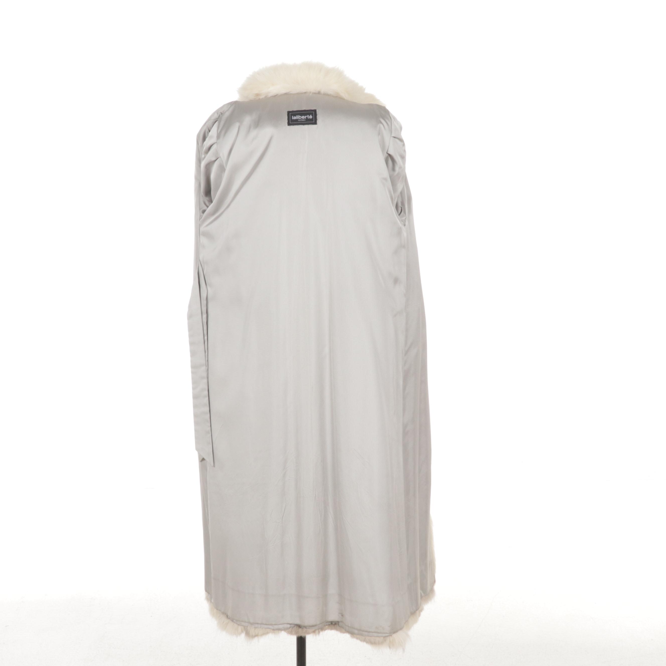 Full Pelt Blue Fox Fur Full-Length Coat