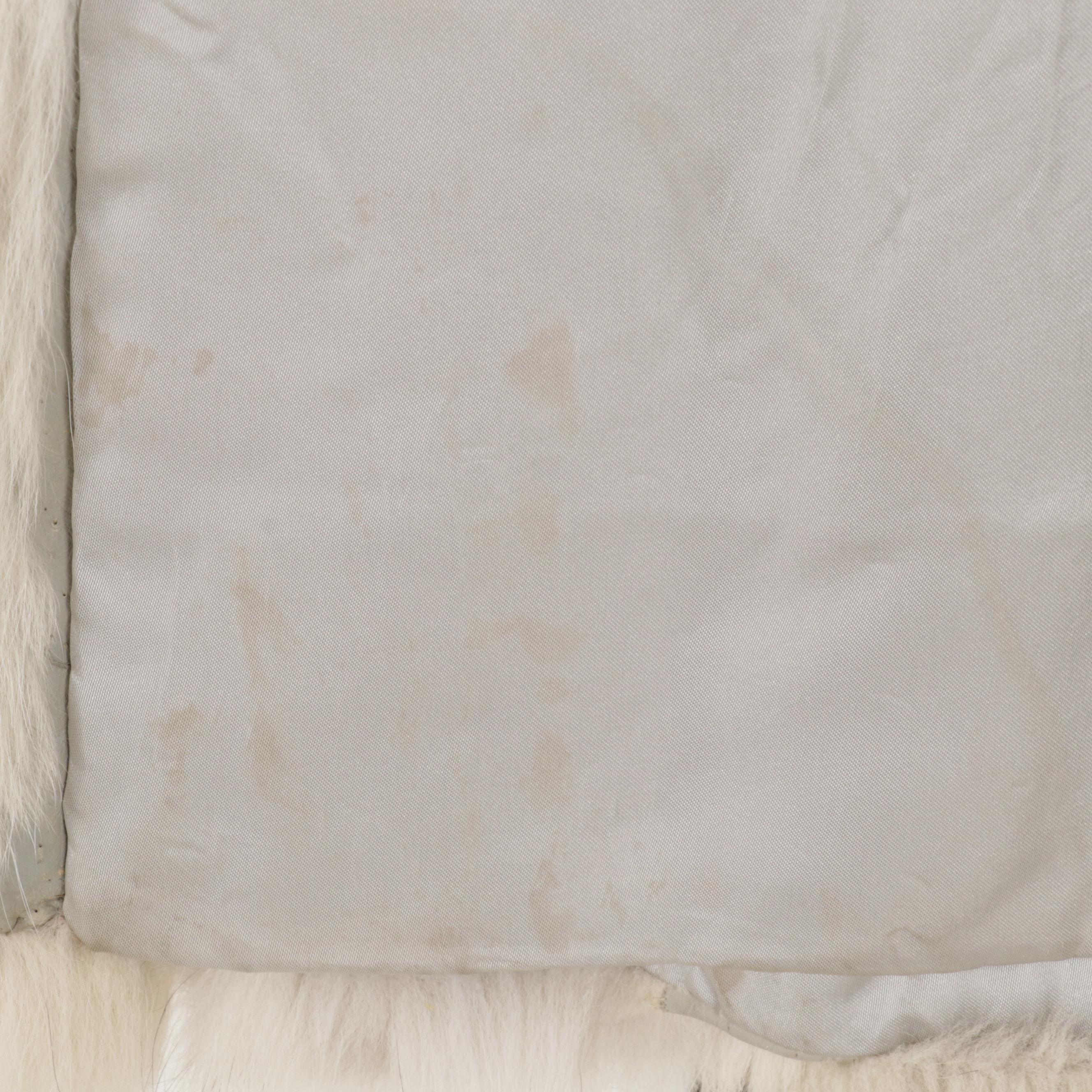 Full Pelt Blue Fox Fur Full-Length Coat