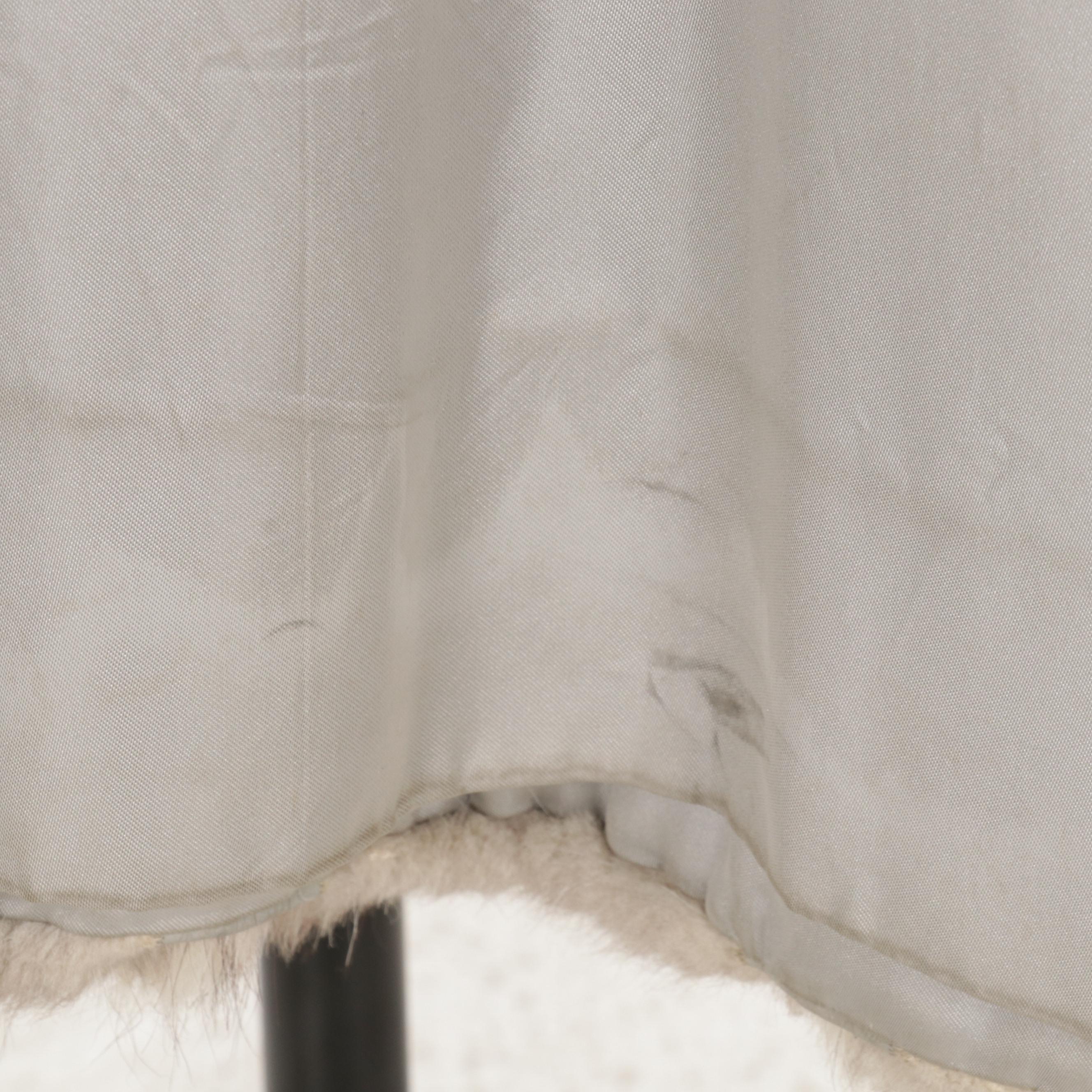 Full Pelt Blue Fox Fur Full-Length Coat