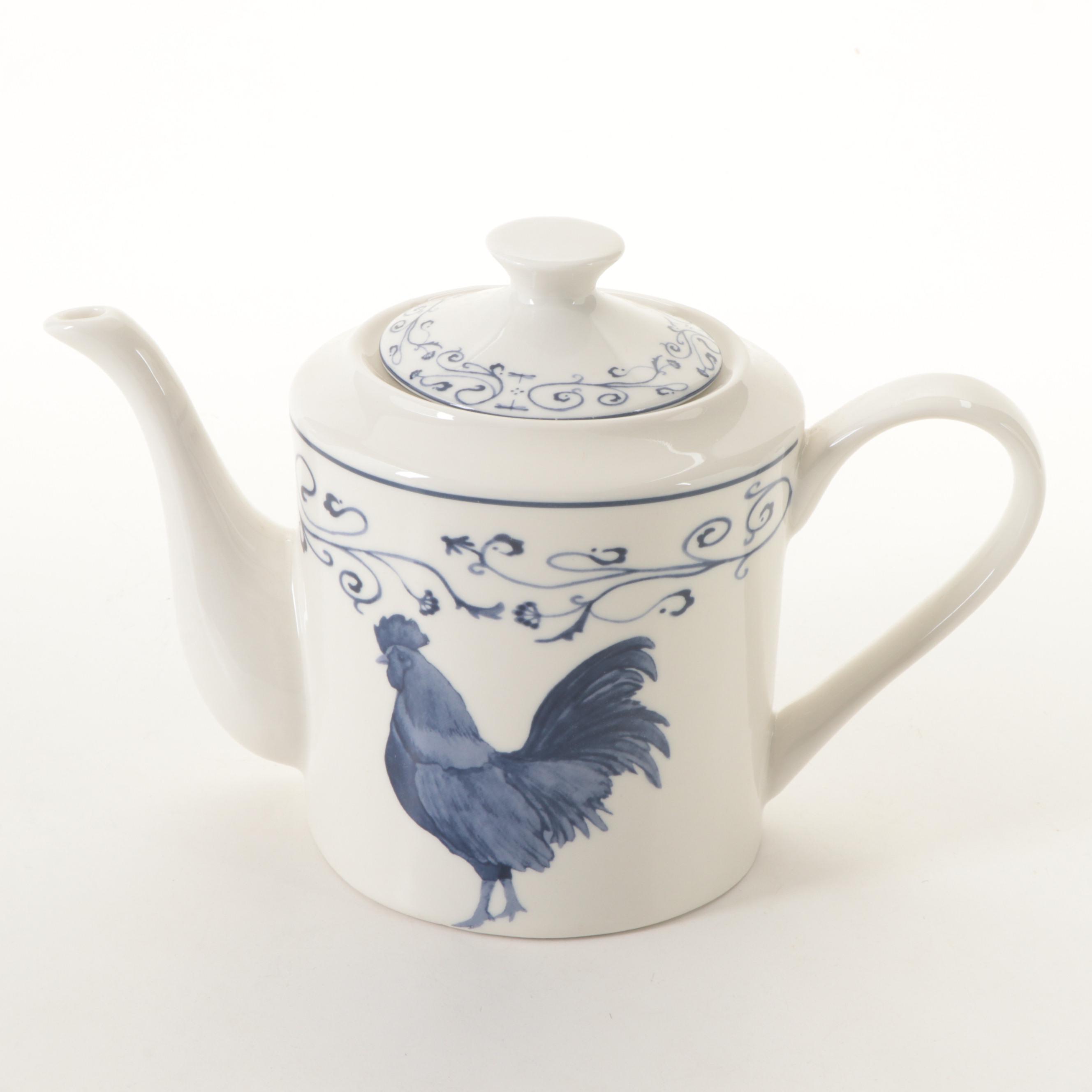 Canterbury Potteries Ltd "Country Toile" Ceramic Tea Service