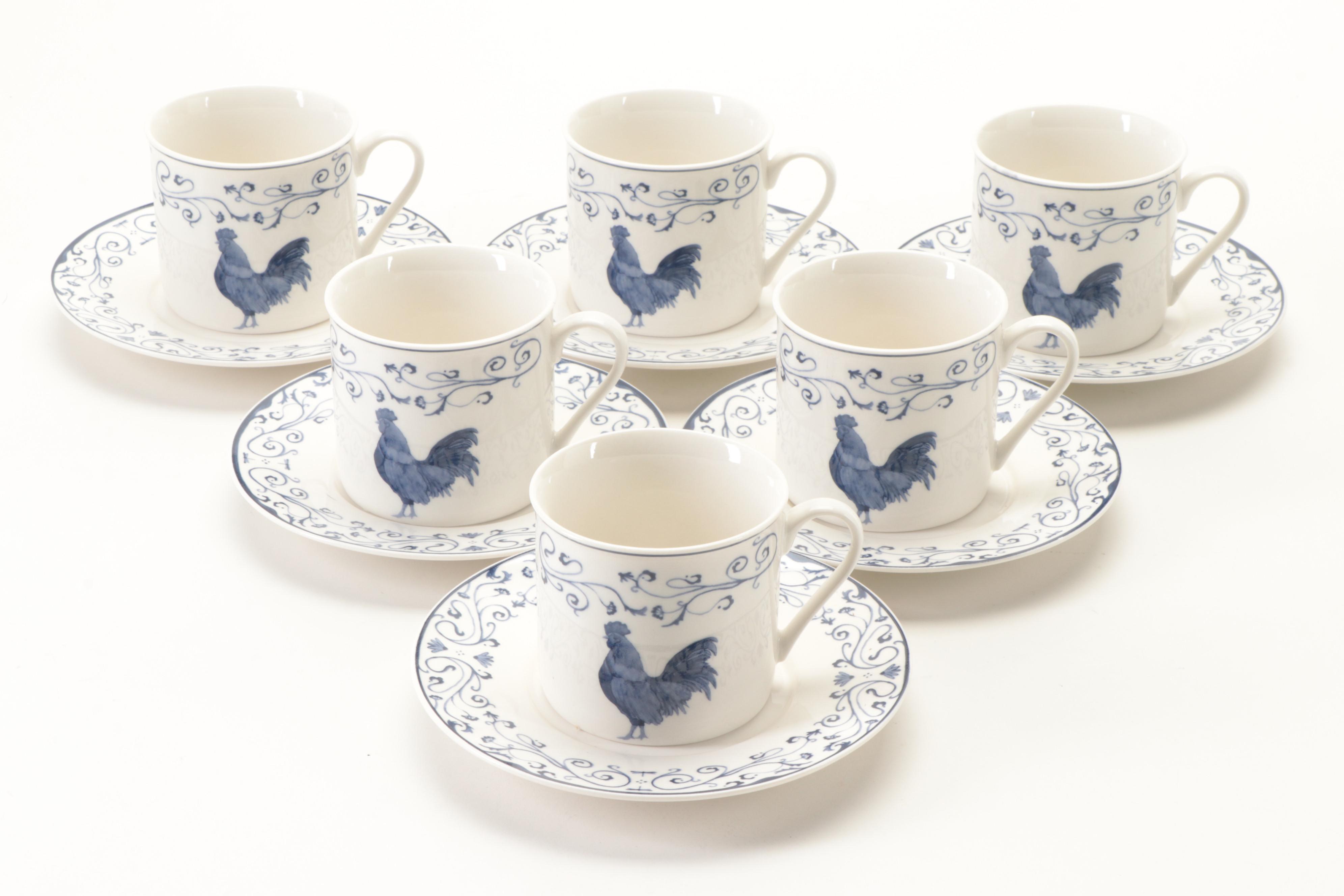 Canterbury Potteries Ltd "Country Toile" Ceramic Tea Service