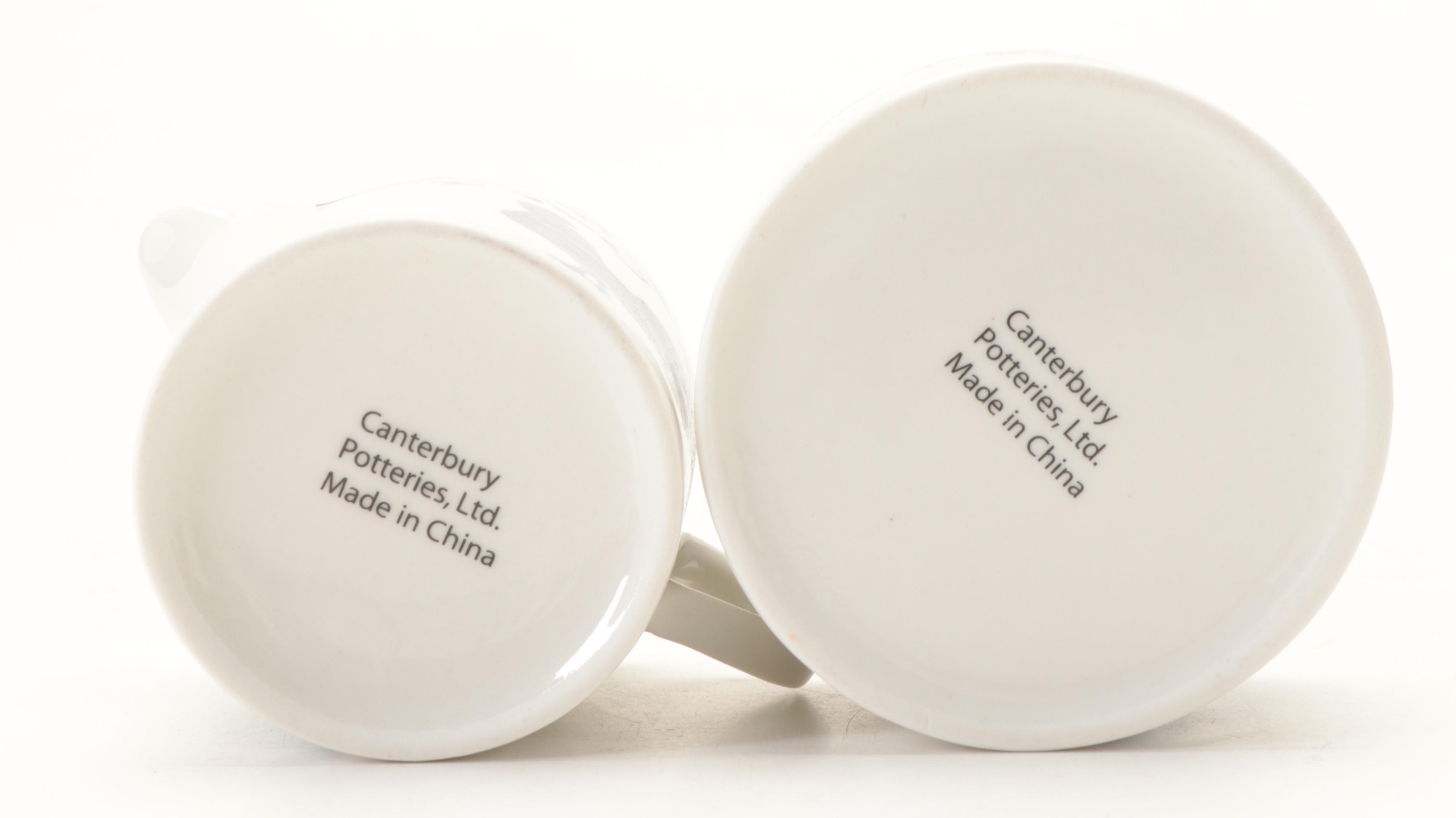 Canterbury Potteries Ltd "Country Toile" Ceramic Tea Service