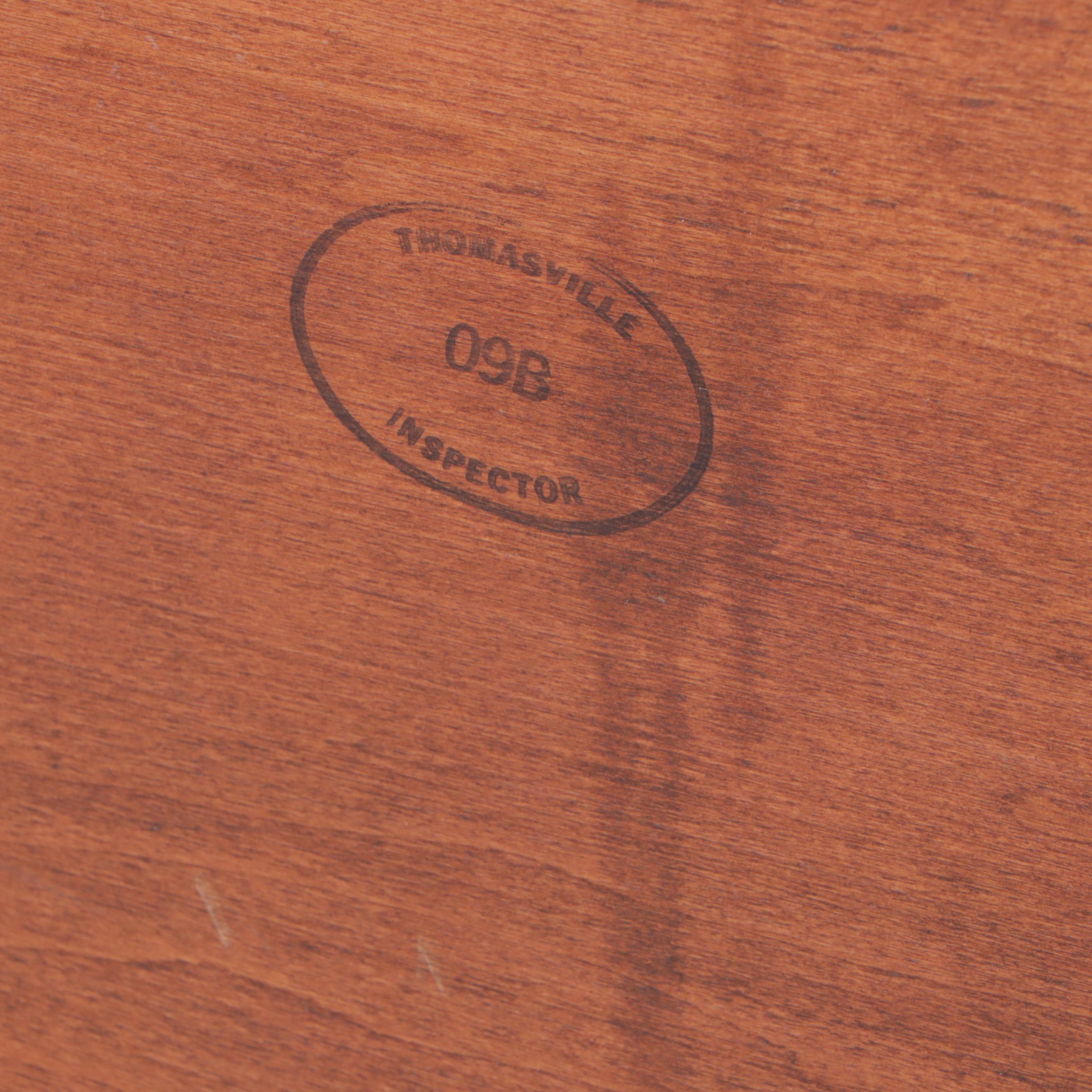 Thomasville Federal Style Mahogany Queen Size Four-Post Bed Frame