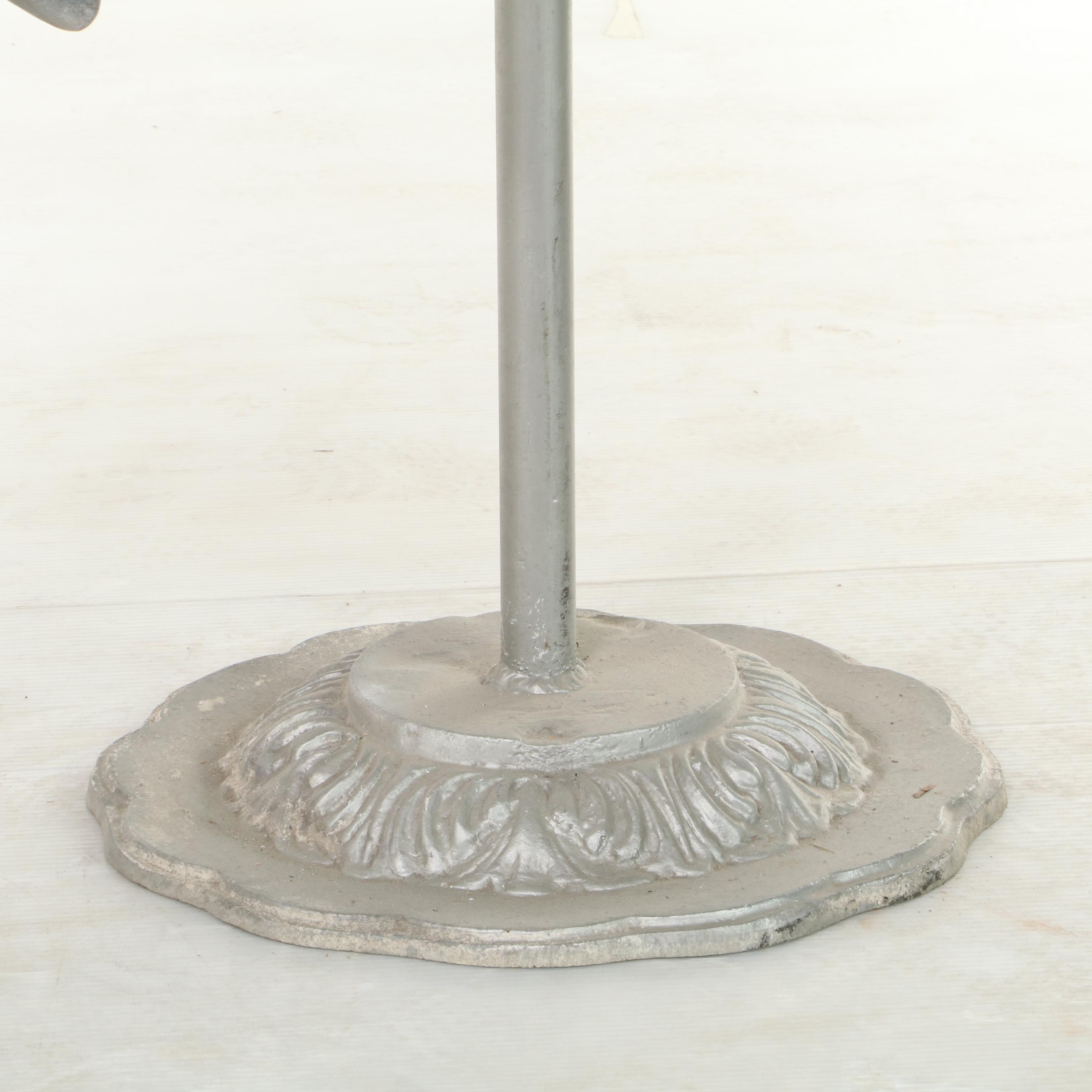 Paint-Decorated and Cast Aluminum Carousel Horse, 20th Century