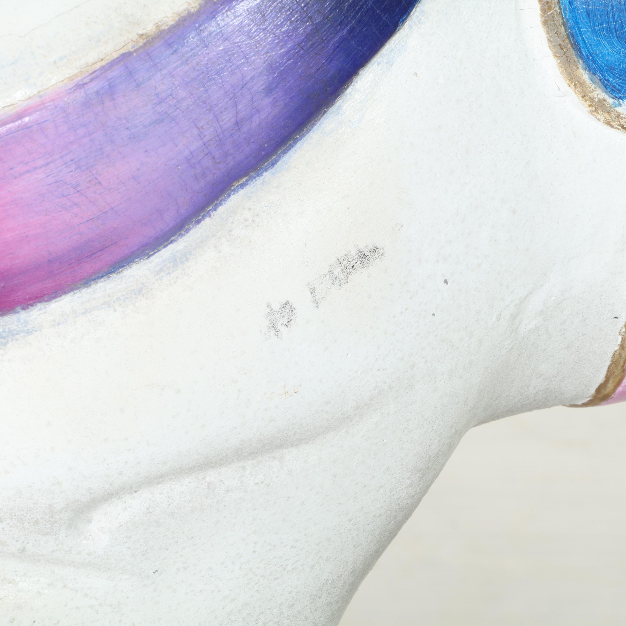 Paint-Decorated and Cast Aluminum Carousel Horse, 20th Century