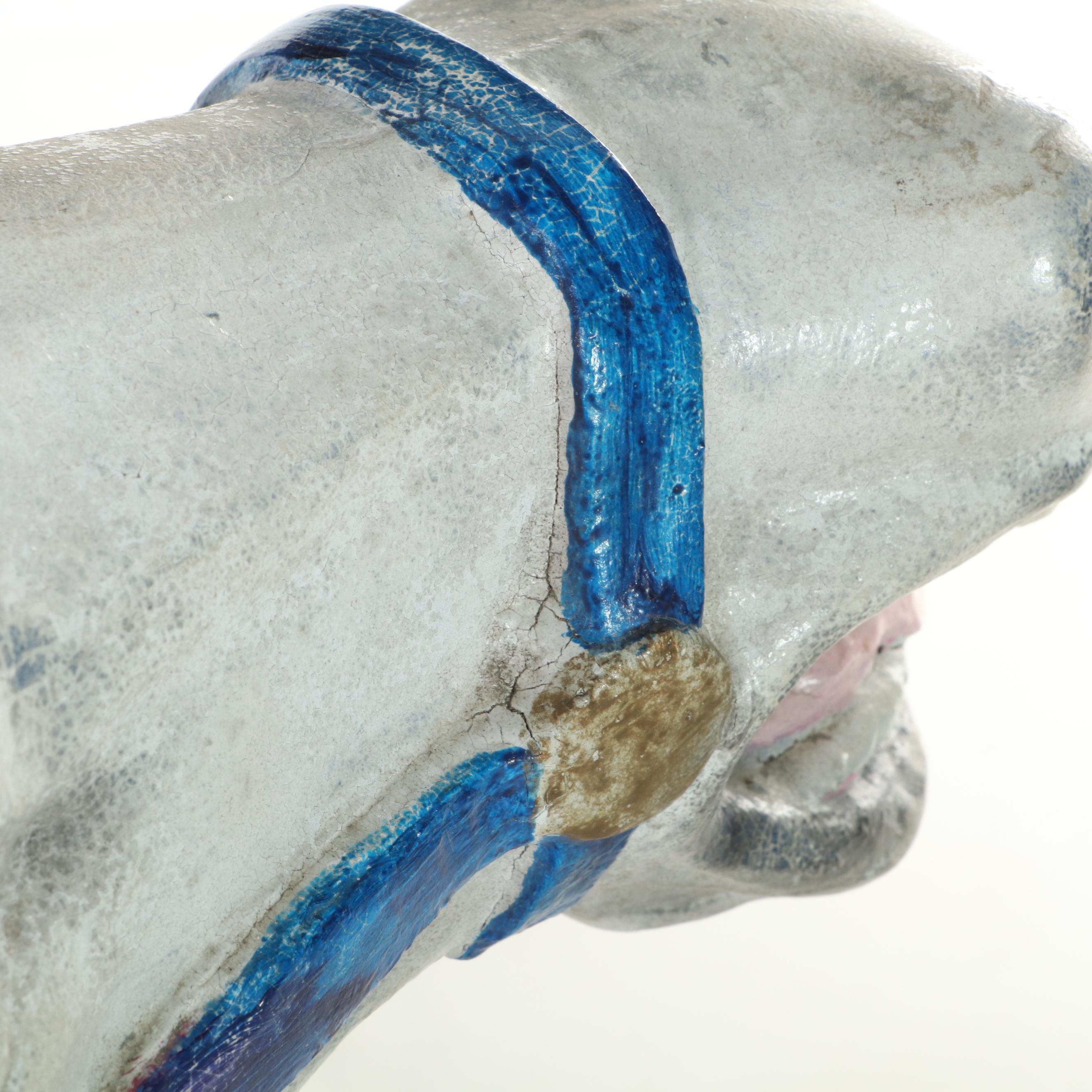 Paint-Decorated and Cast Aluminum Carousel Horse, 20th Century