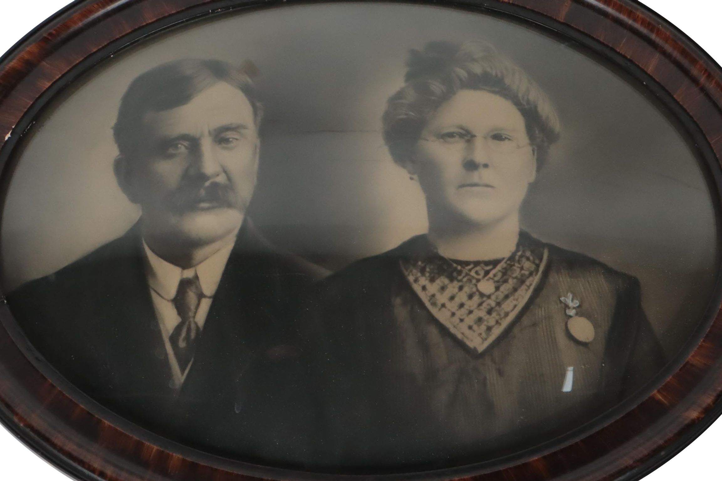 Crayon Portrait of Couple, Circa 1900