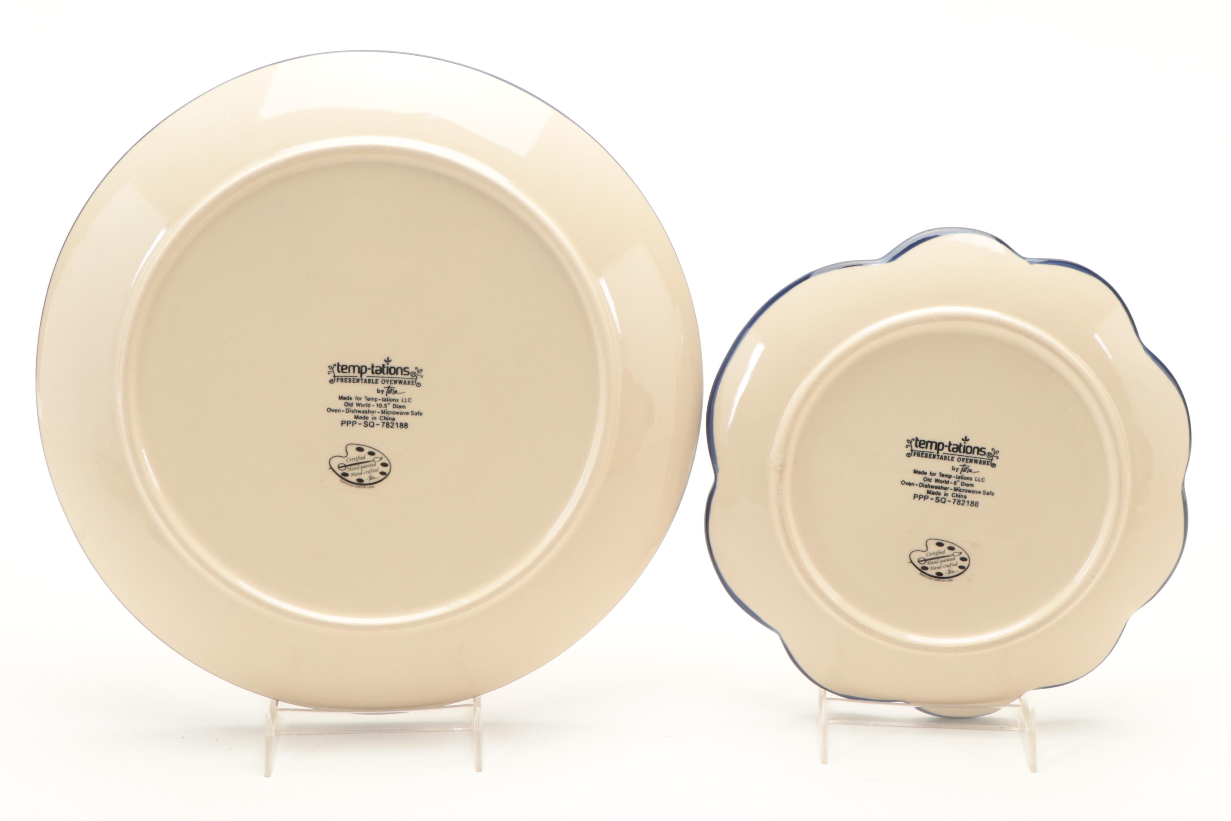 Temp-tations By Tara "Old World Confetti" Dinnerware and Table Accessories