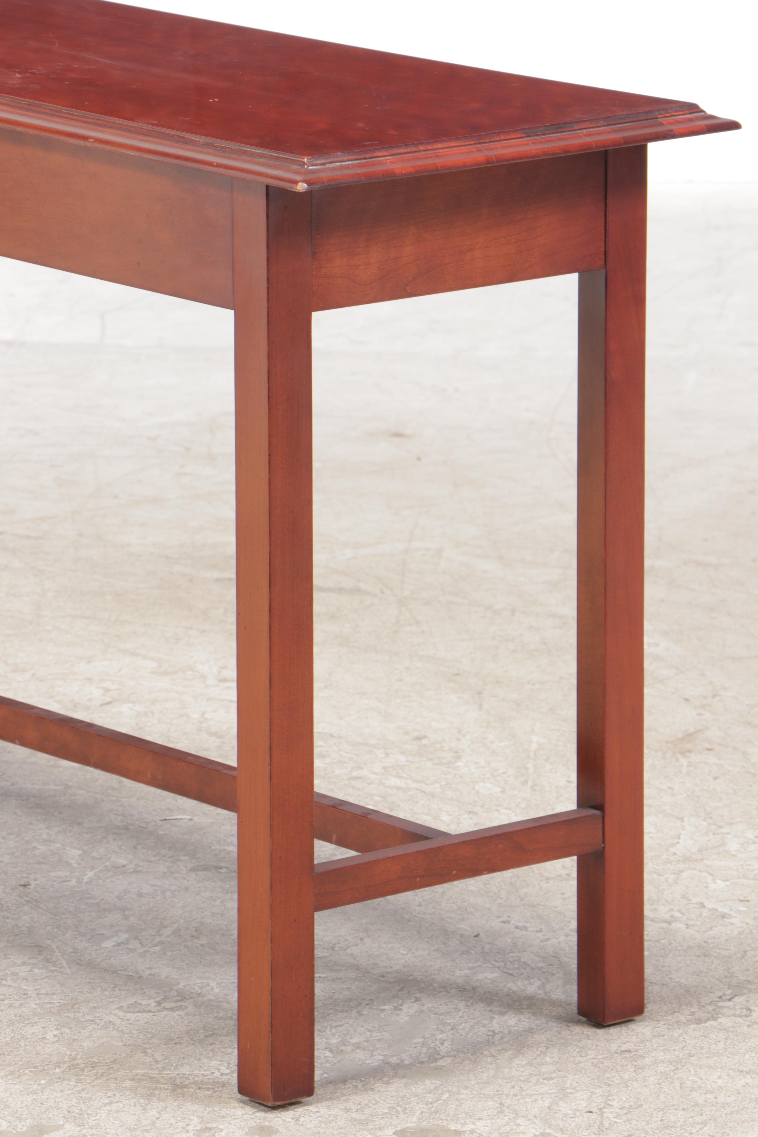 Wright Table Company Cherrywood Console Table