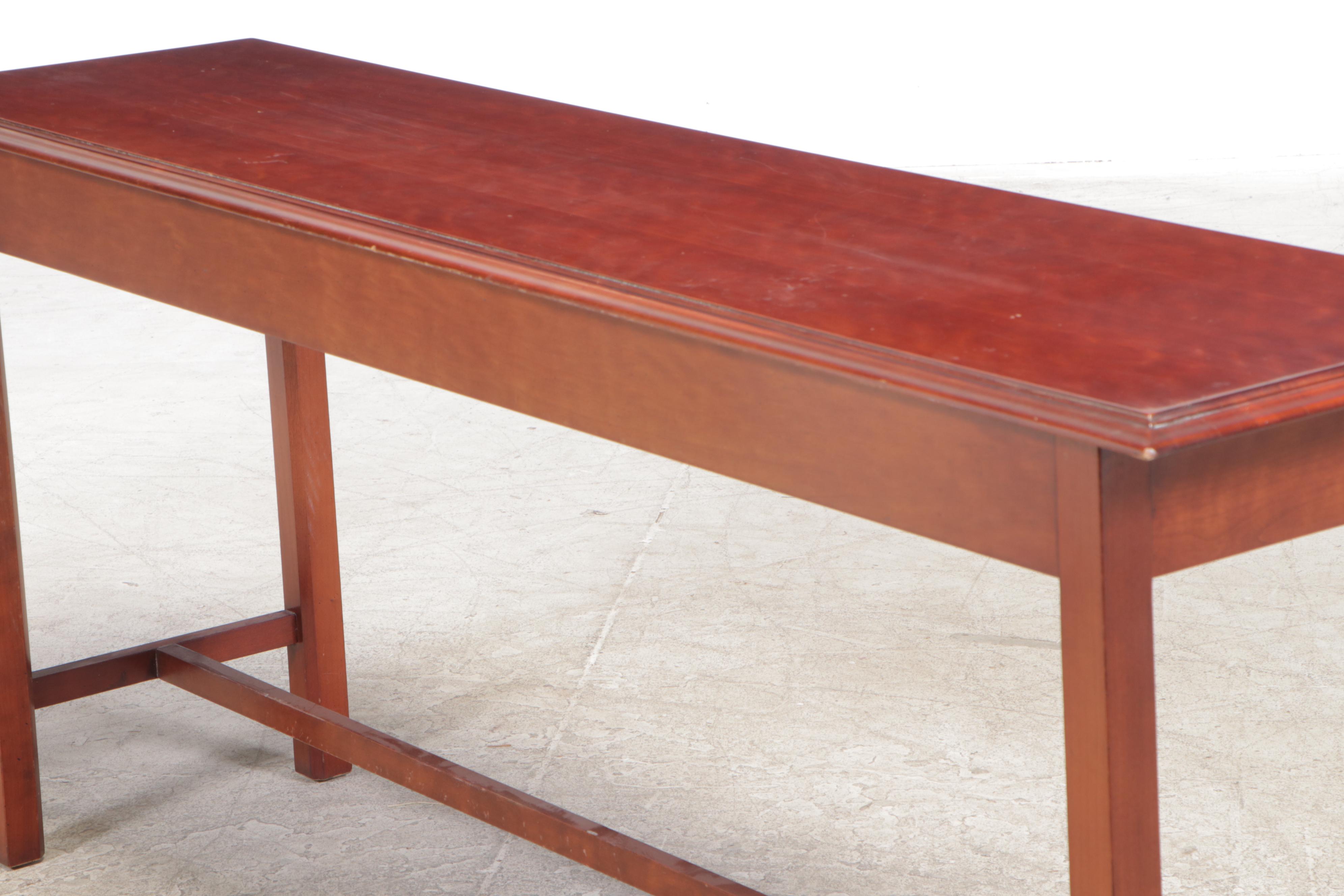 Wright Table Company Cherrywood Console Table