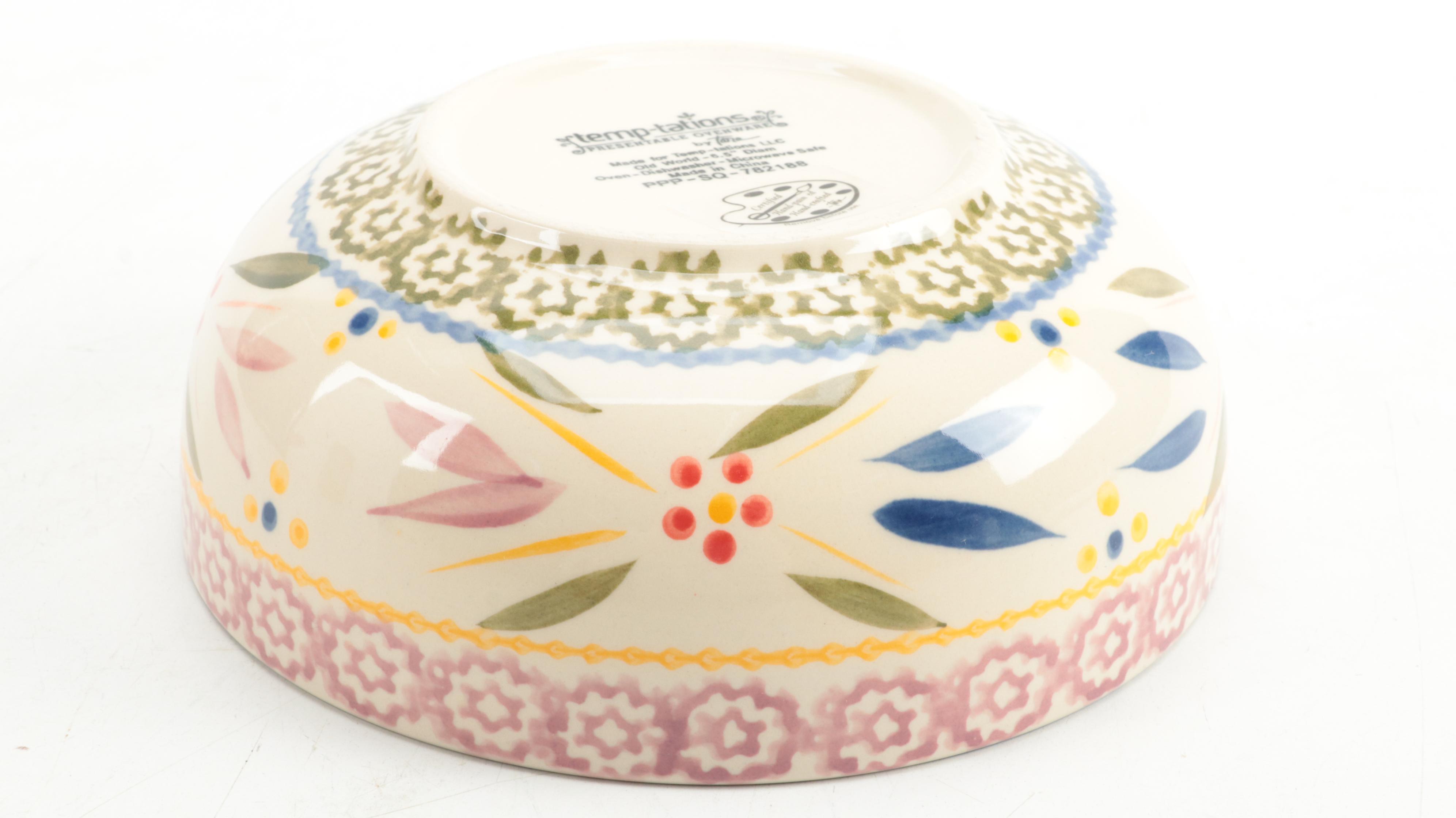 Temp-tations "Old World Confetti" Ceramic Tableware and Accessories