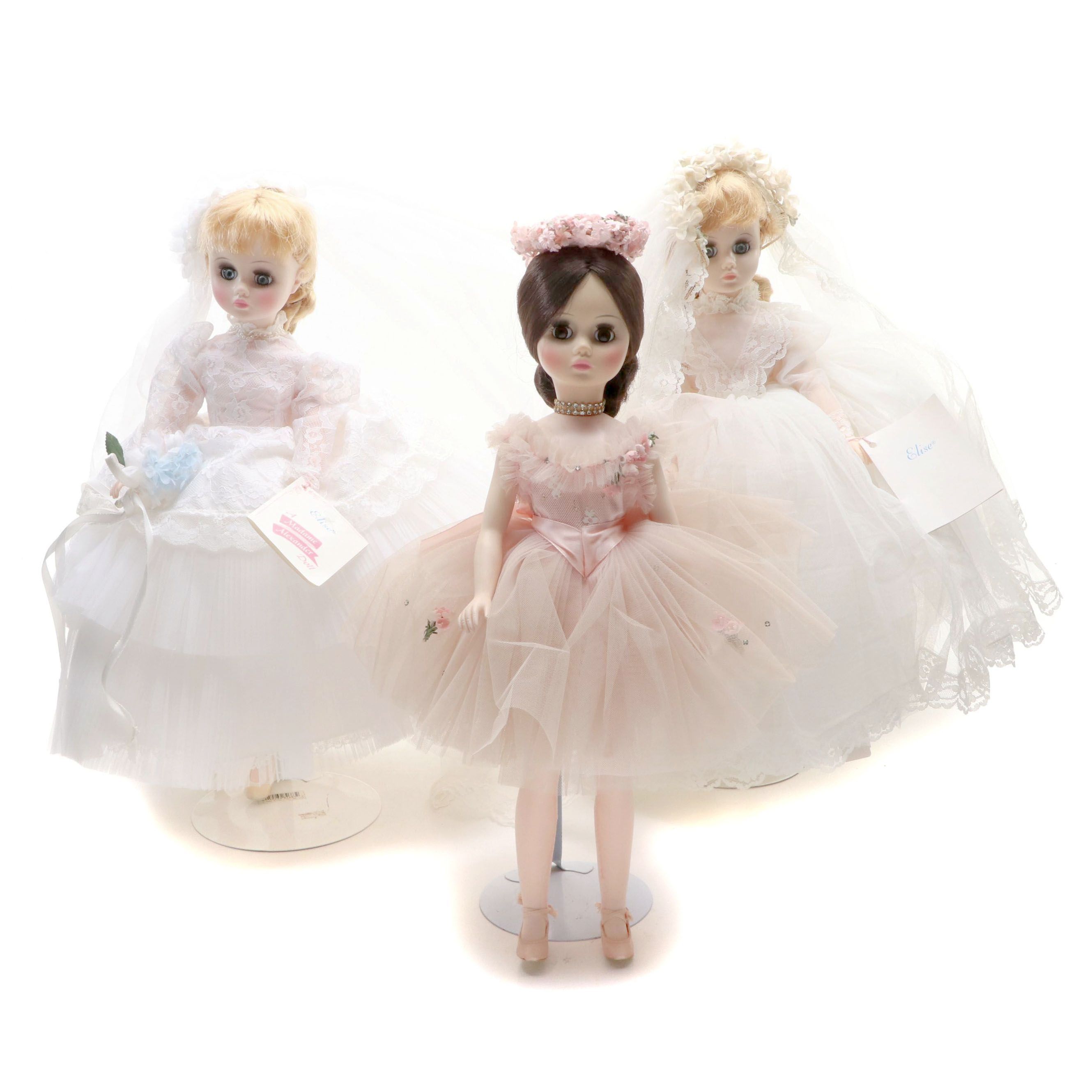 Madame Alexander "Elise" Bride and Ballerina Dolls