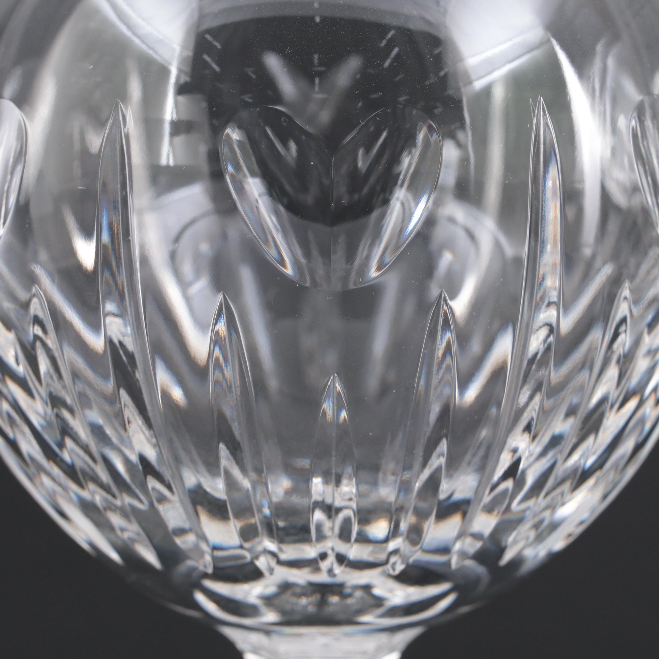 Waterford "Millennium Series" Crystal Toasting Goblets with Footed Bowl