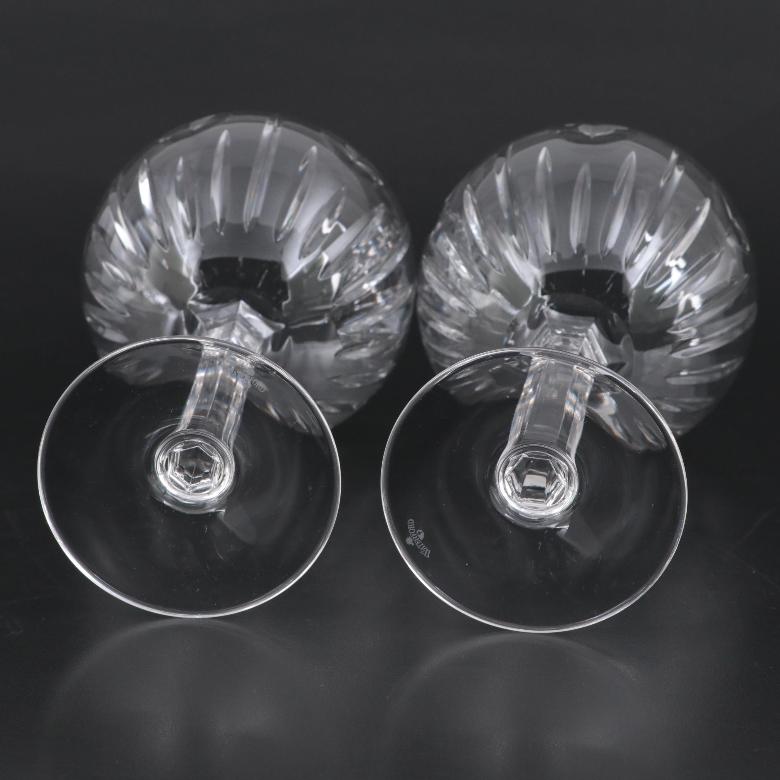 Waterford "Millennium Series" Crystal Toasting Goblets with Footed Bowl