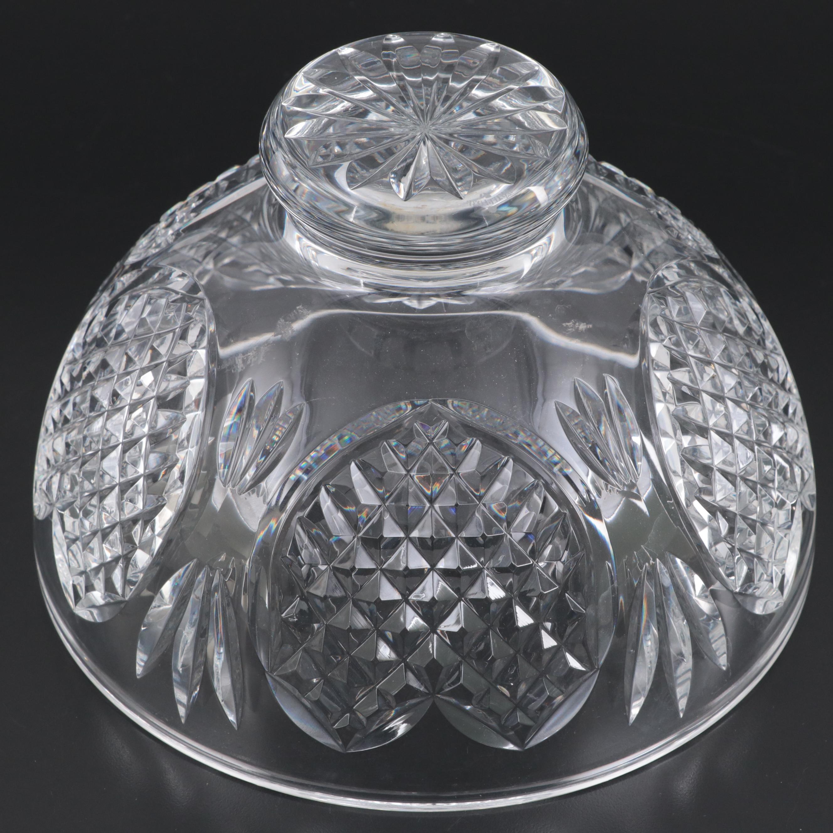 Waterford "Millennium Series" Crystal Toasting Goblets with Footed Bowl