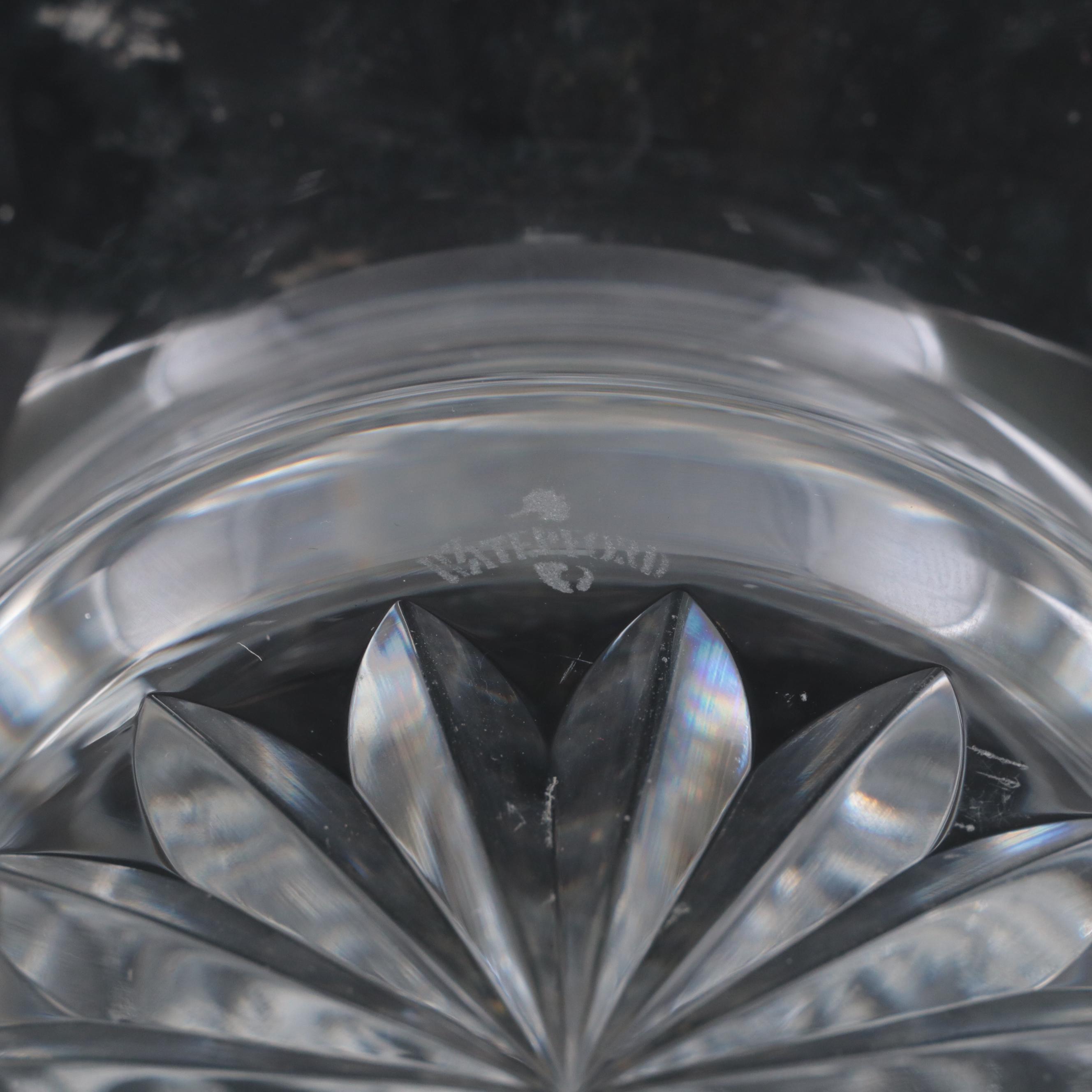 Waterford "Millennium Series" Crystal Toasting Goblets with Footed Bowl