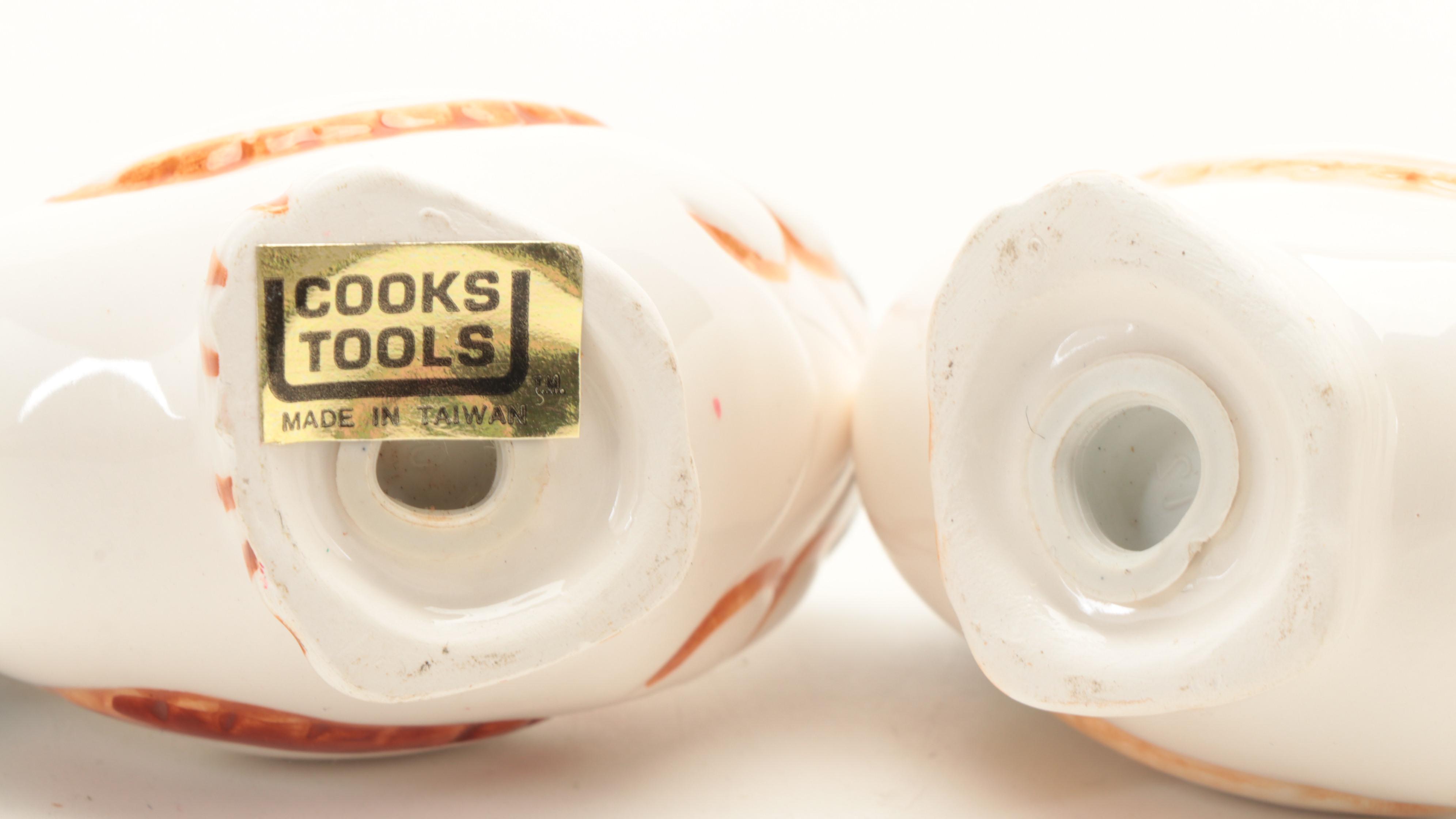 Susan Winget Hand-Painted Canisters with Other Ceramic Rooster Tableware