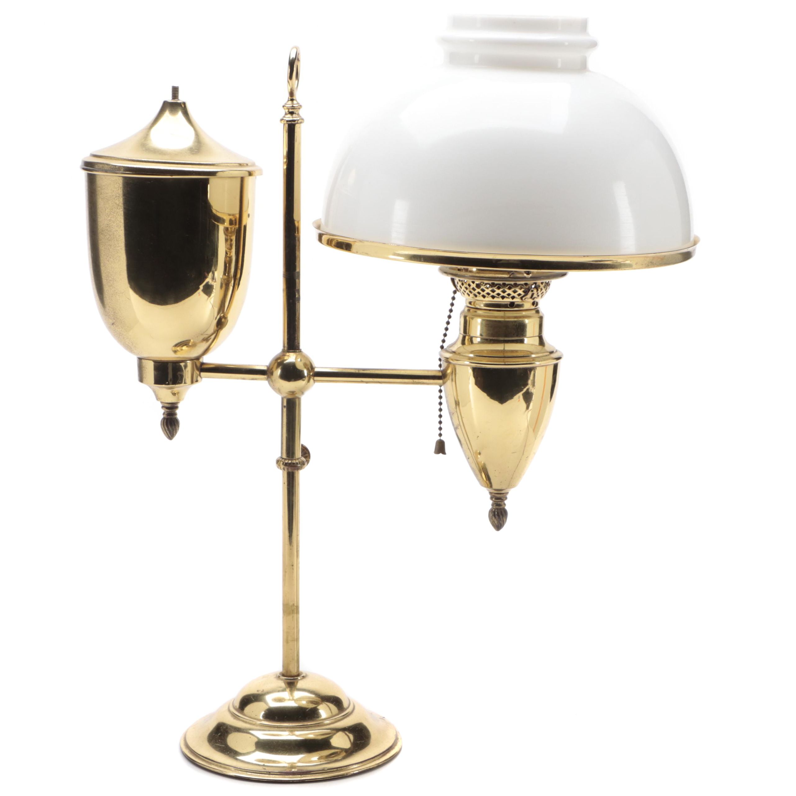 Bradley & Hubbard Brass Student Lamp, Early 20th Century