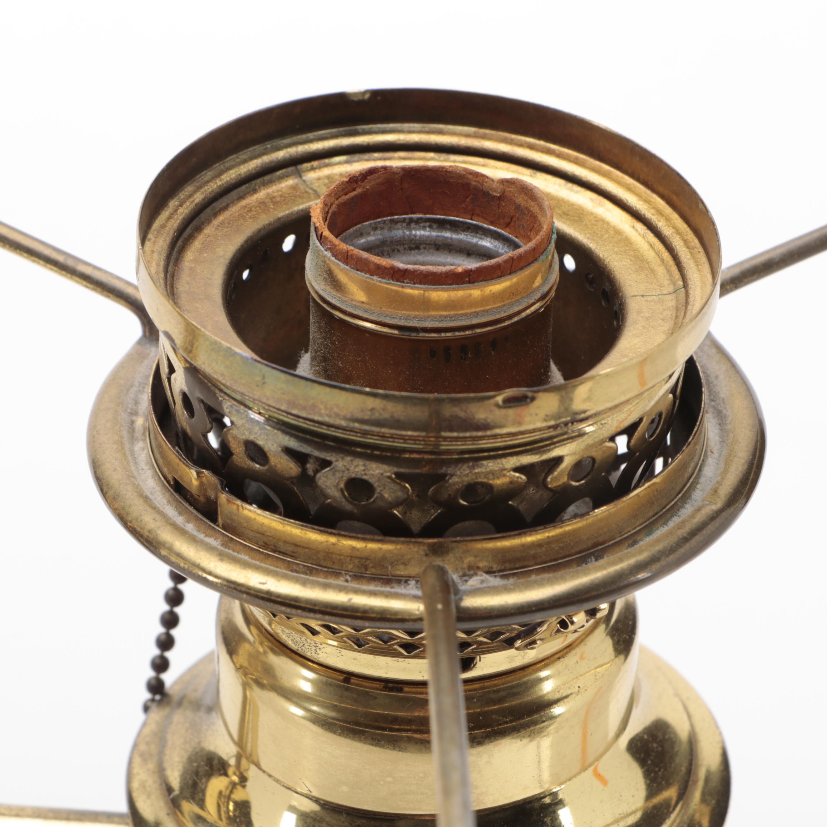 Bradley & Hubbard Brass Student Lamp, Early 20th Century