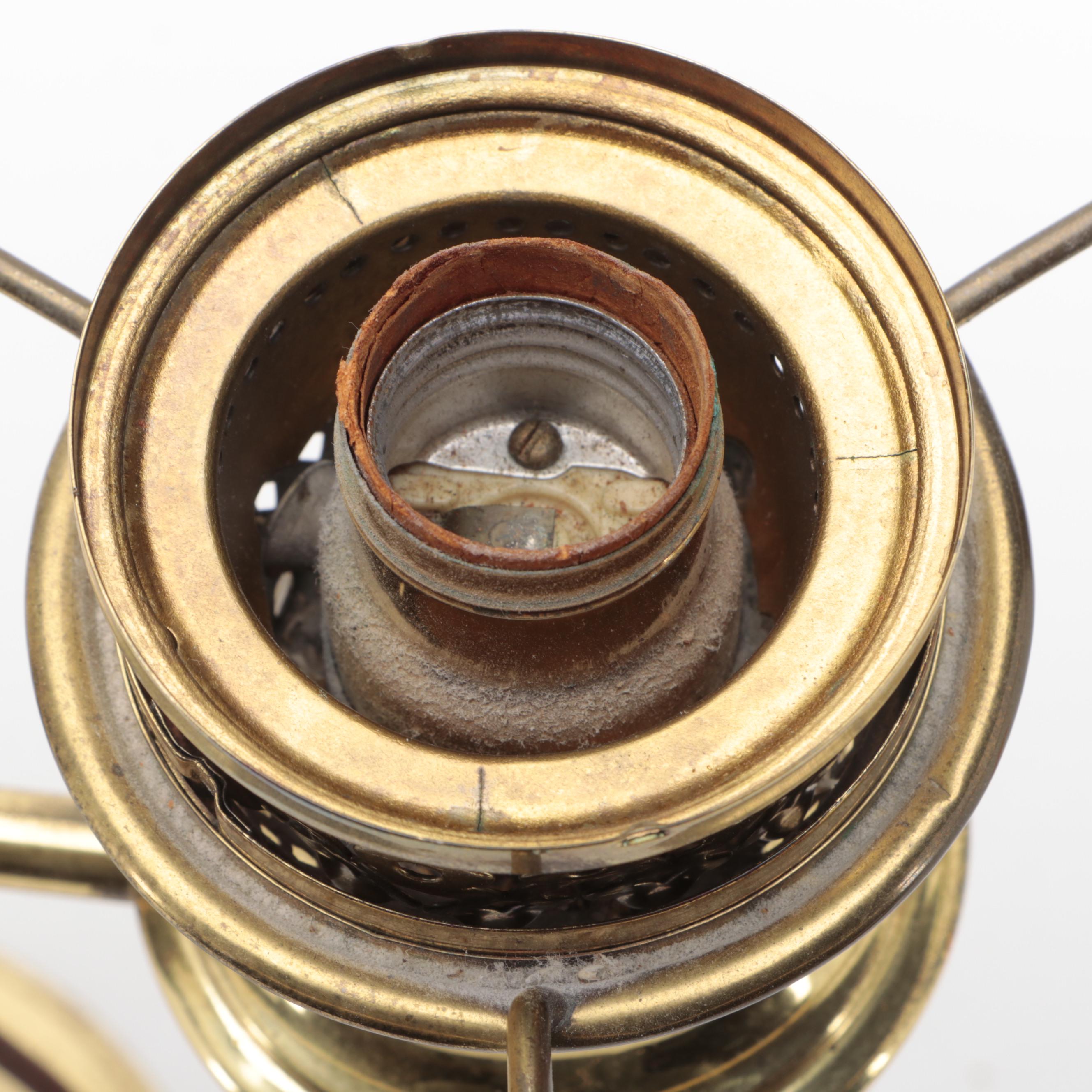 Bradley & Hubbard Brass Student Lamp, Early 20th Century