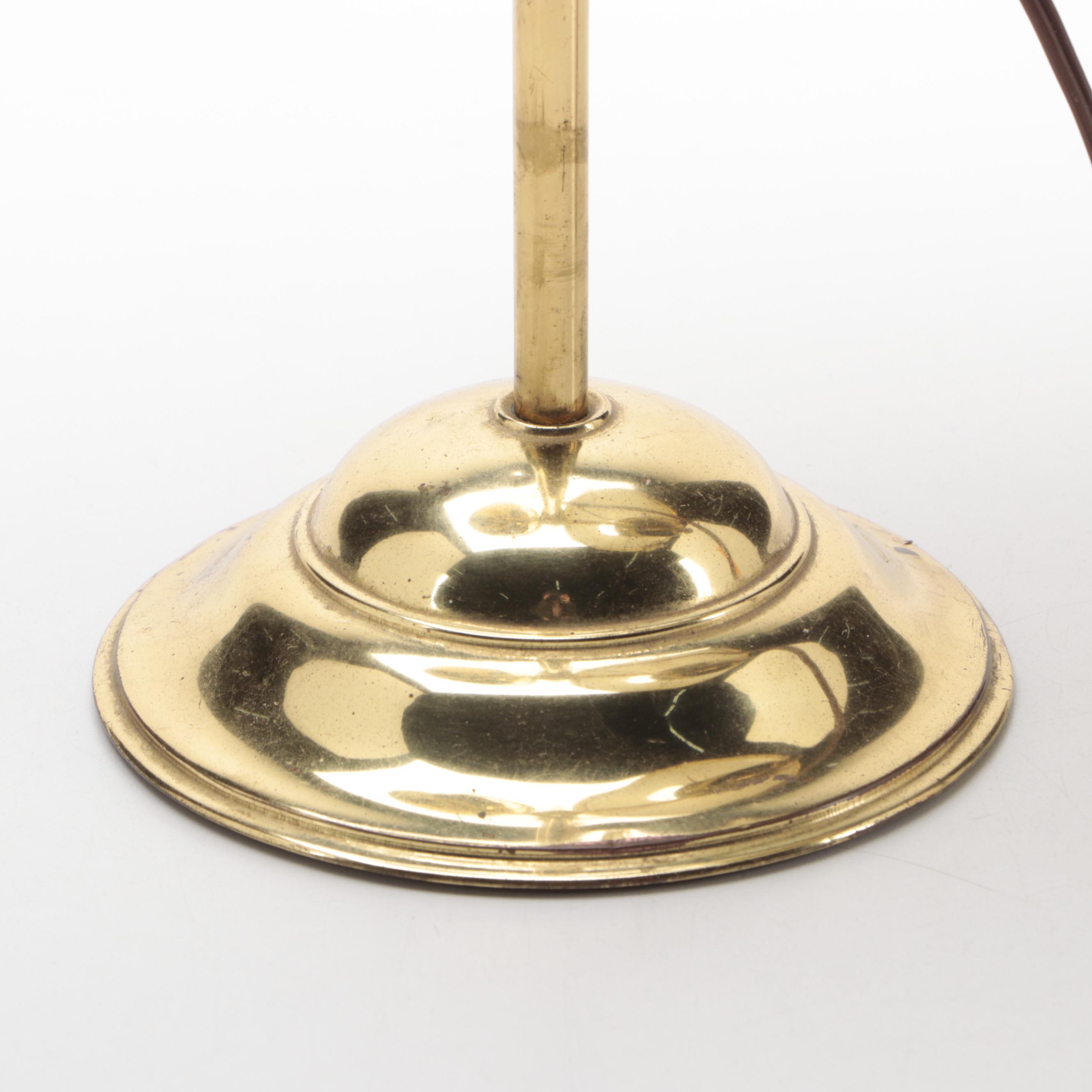 Bradley & Hubbard Brass Student Lamp, Early 20th Century