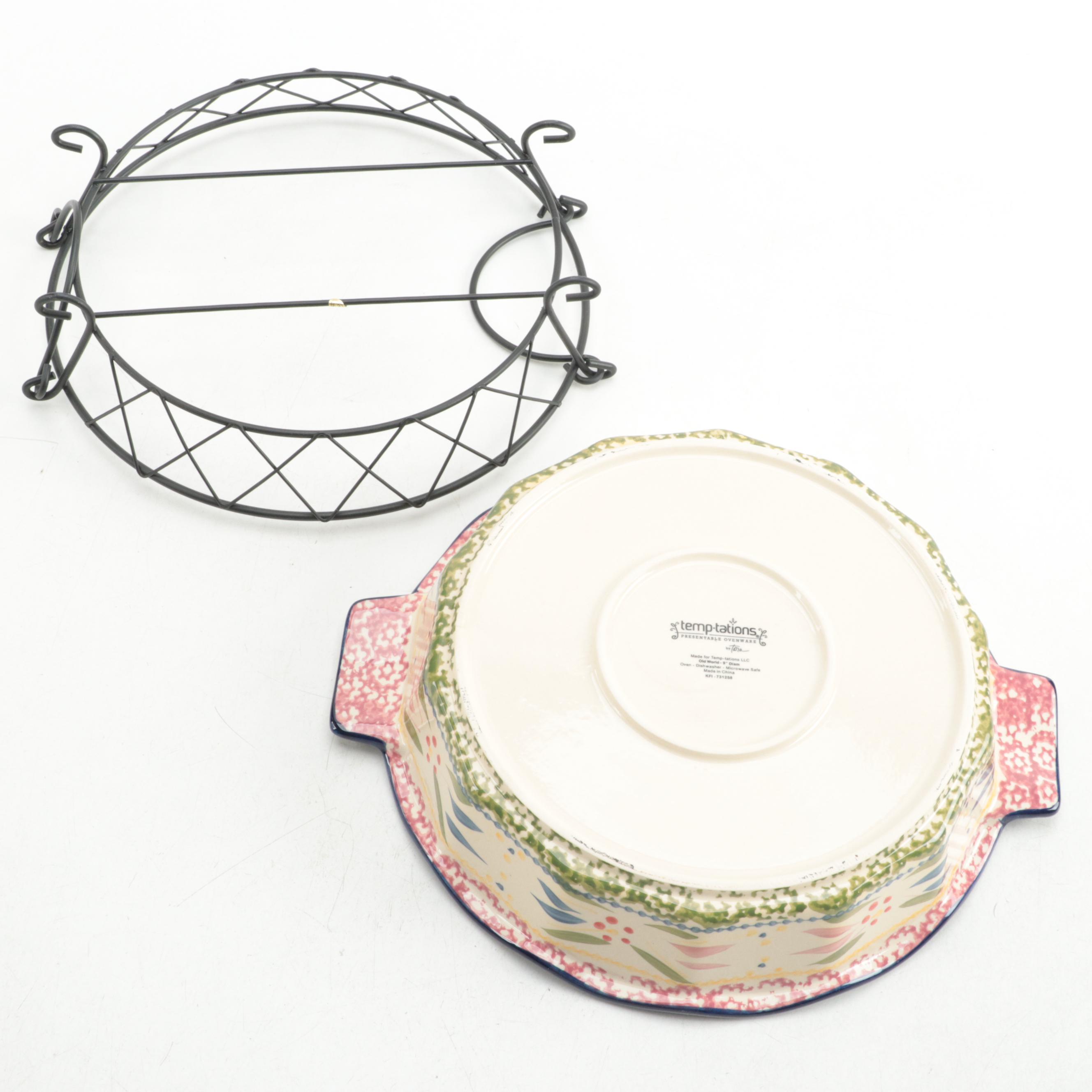 Temptations "Old World Confetti" Ceramic Bakeware