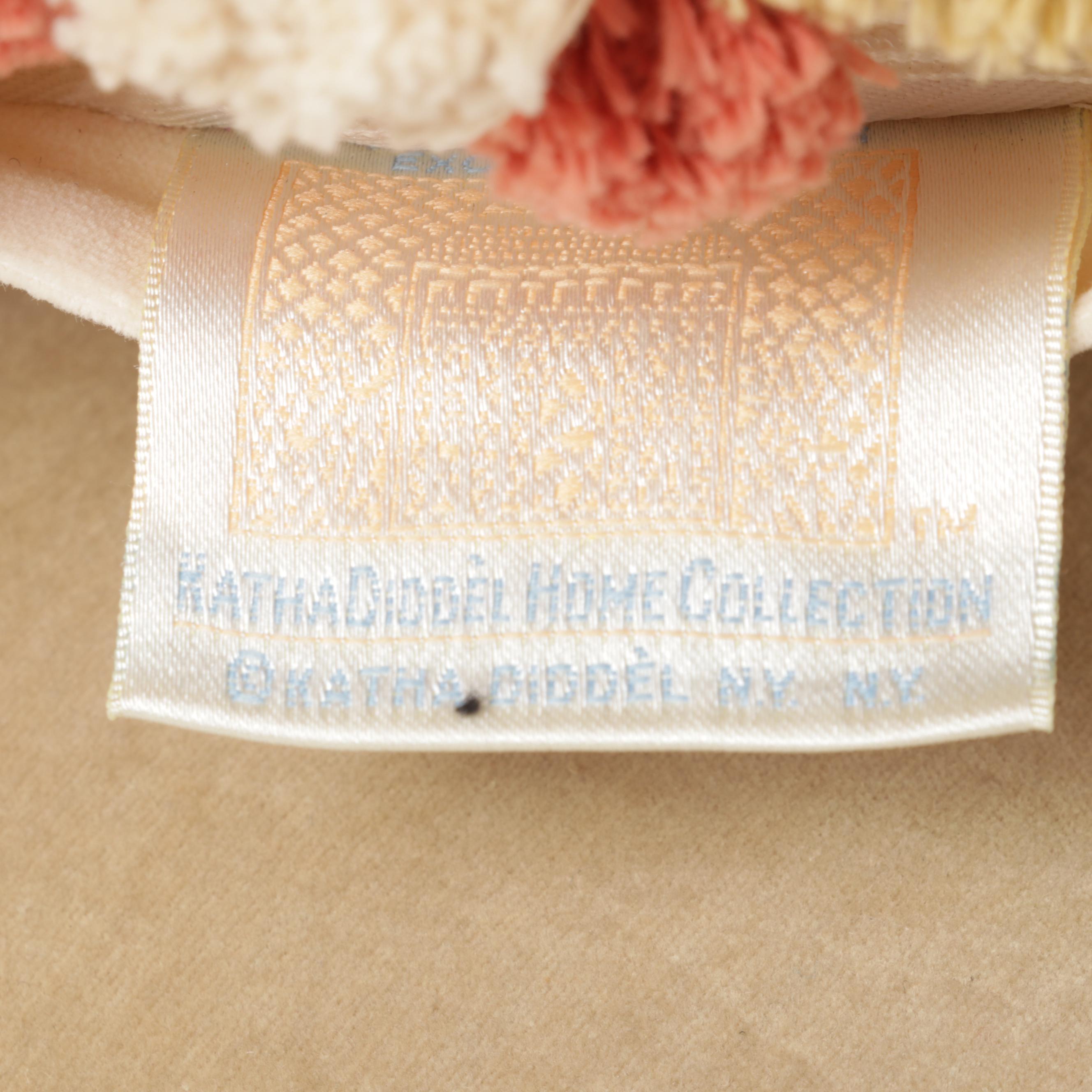 Katha Diddel & Other Needlepoint Pillows with Wedgwood and More Transferware