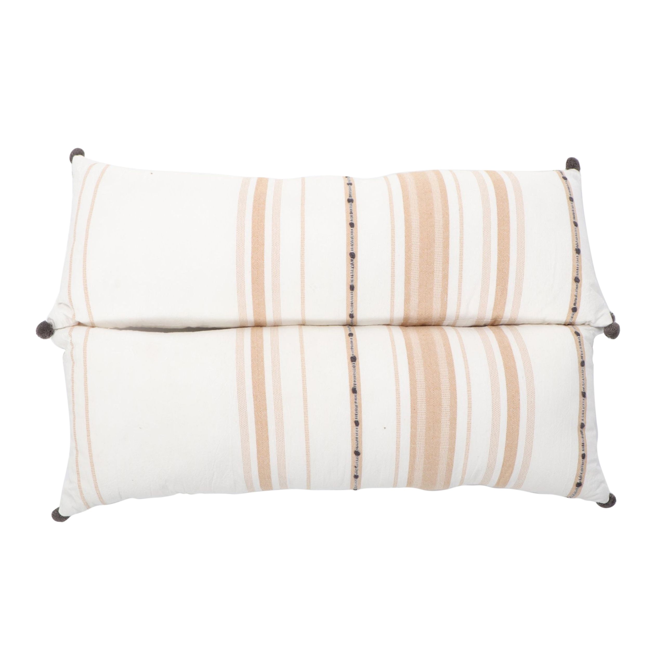 Hearth & Hand with Magnolia Cream and Yellow Stripe Oversize Lumbar Pillows