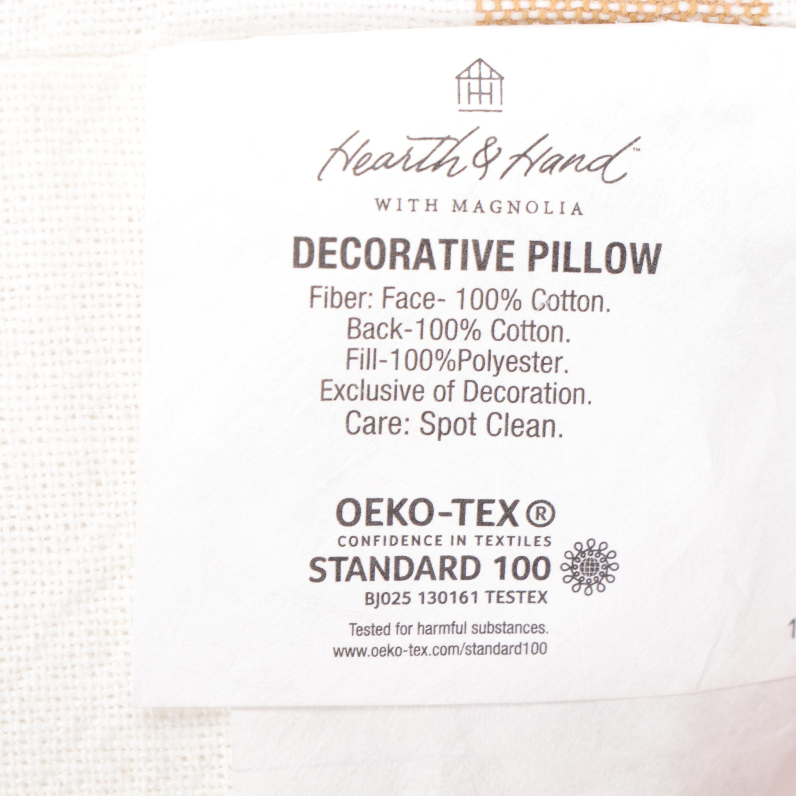 Hearth & Hand with Magnolia Cream and Yellow Stripe Oversize Lumbar Pillows