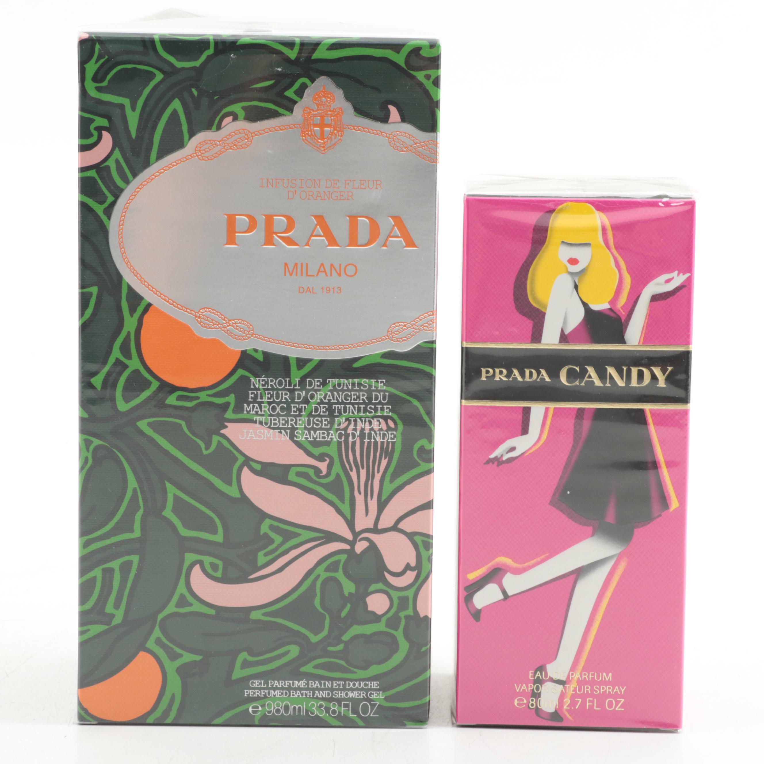 Prada Infusion de Fleur d'Oranger Perfumed Gel with Prada Candy Eau de Parfum
