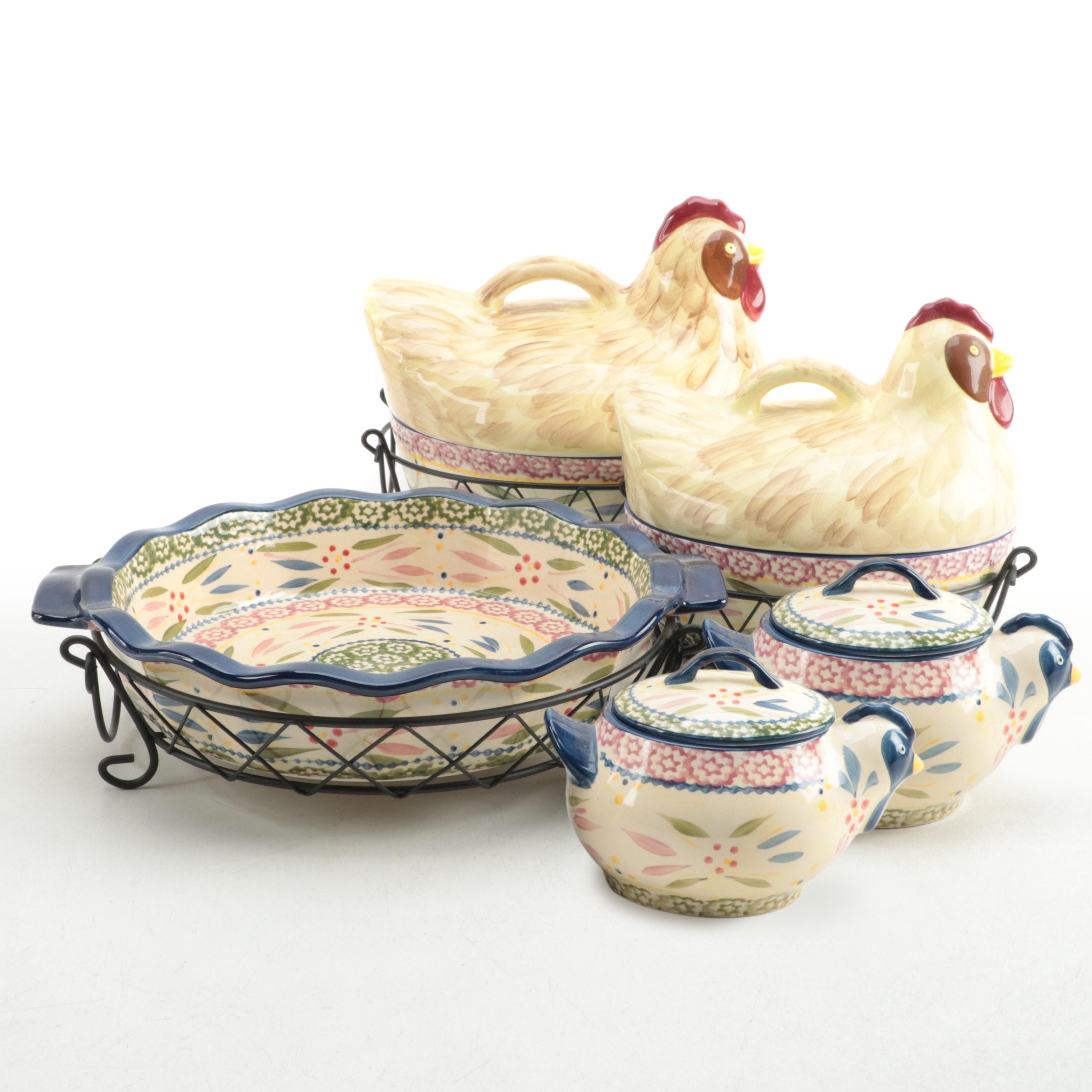 Temptations "Old World Confetti" Ceramic Bakeware