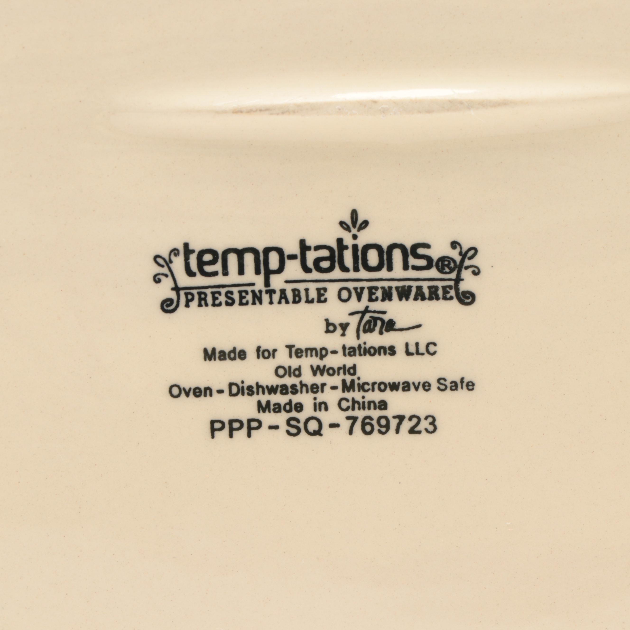 Temp-tations By Tara "Old World Confetti" Serveware and Bowls