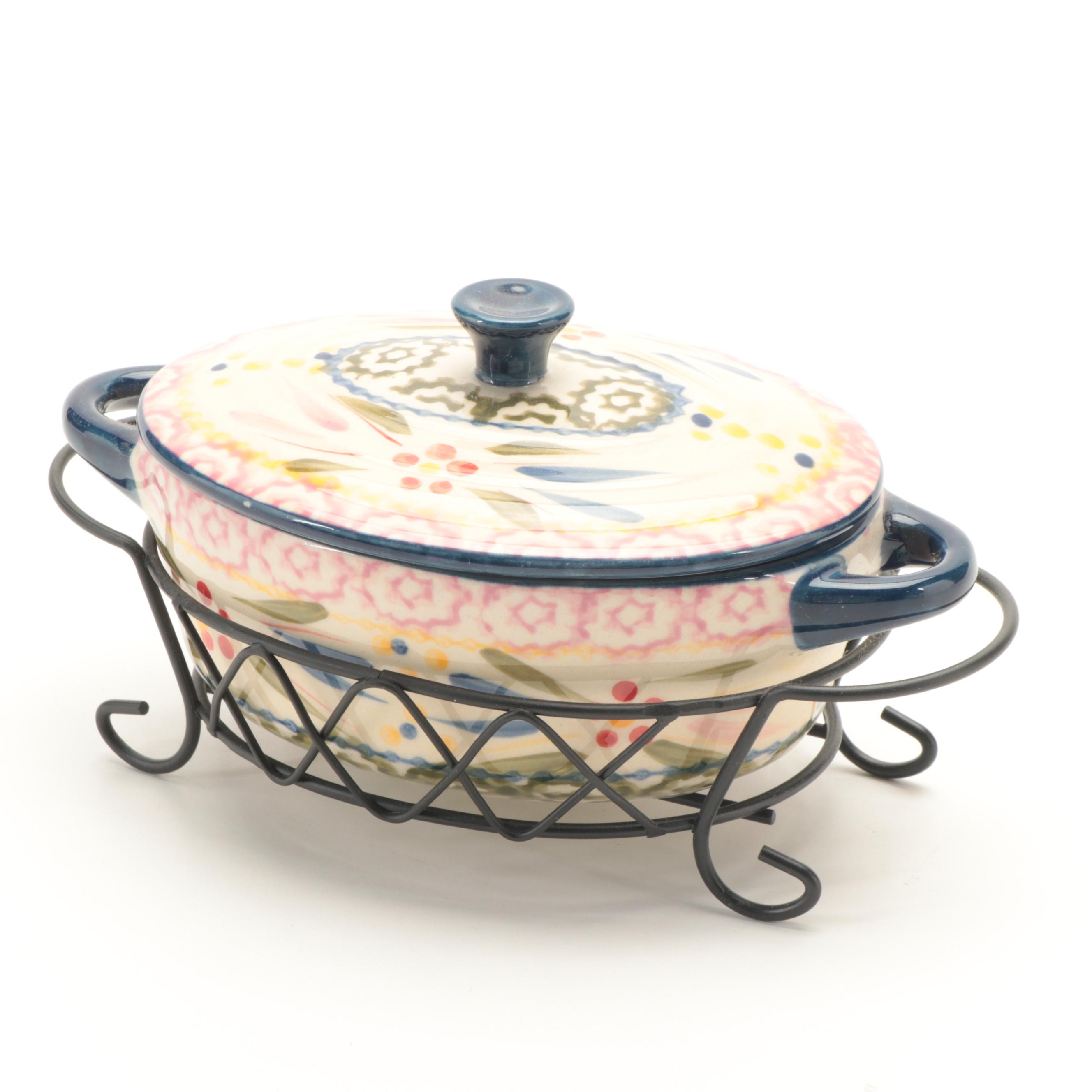 Temp-tations By Tara "Old World Confetti" Serveware and Bowls