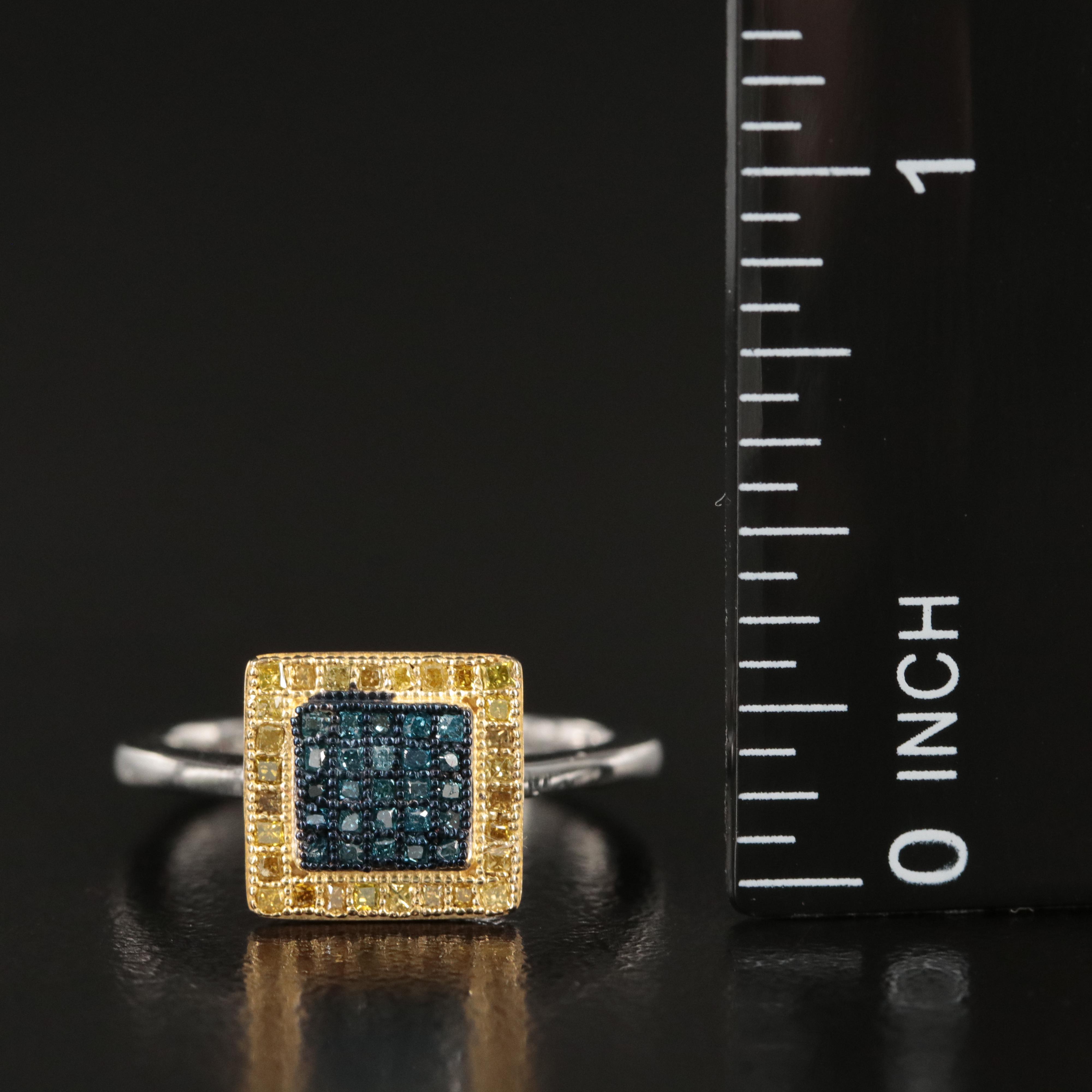 Sterling Diamond Ring