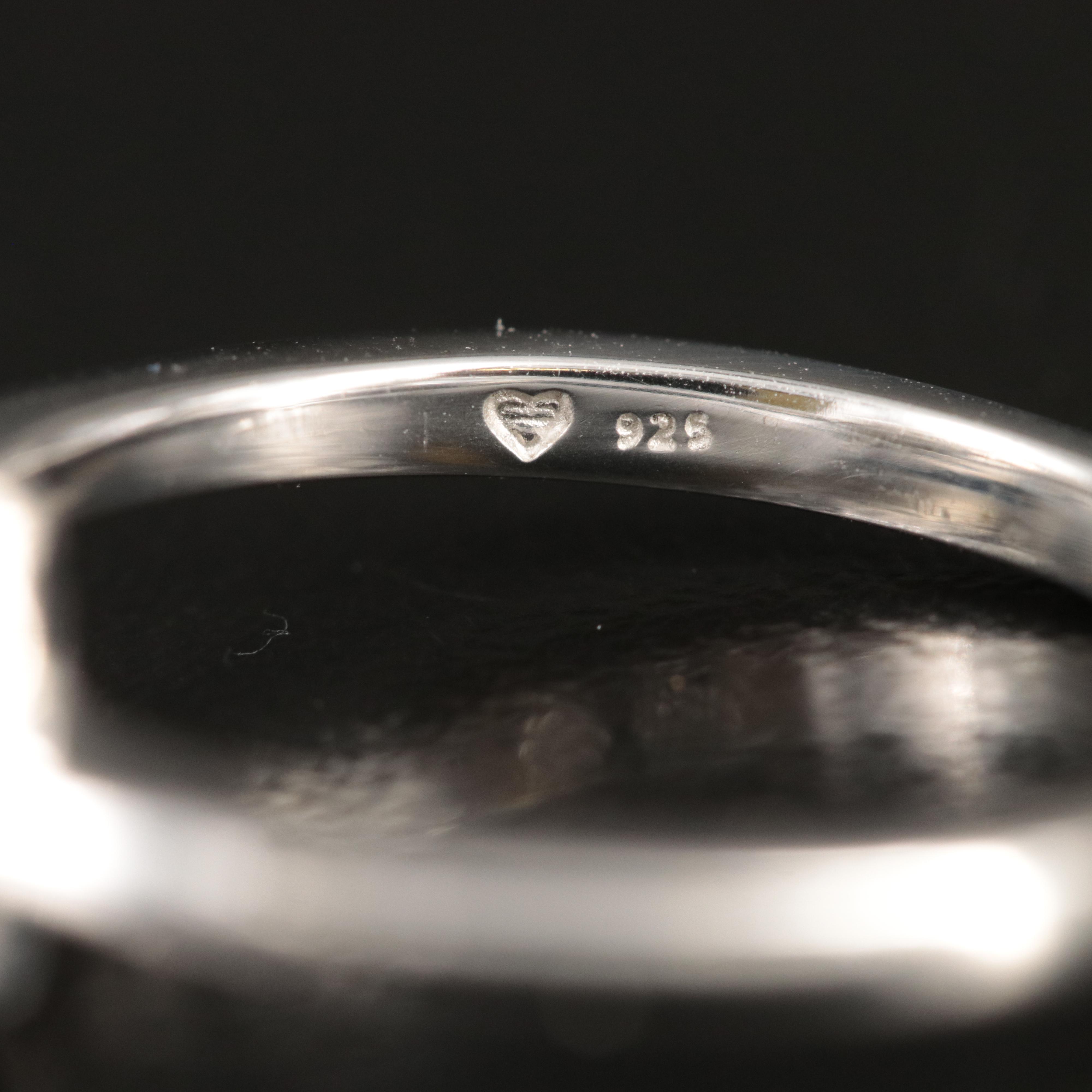 Sterling Diamond Ring