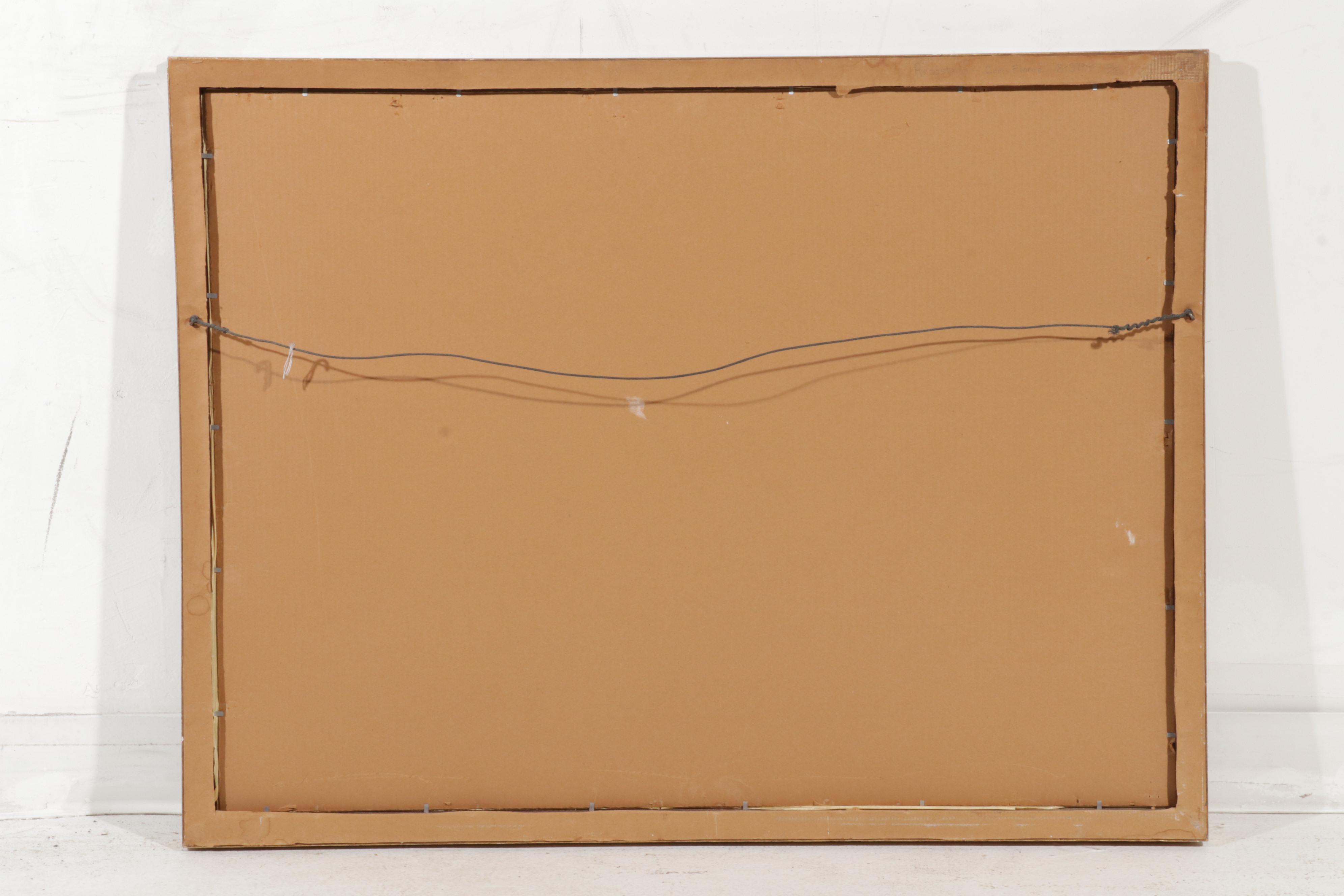 Ángel Botello Color Lithograph "Recostada con flores," Circa 1975