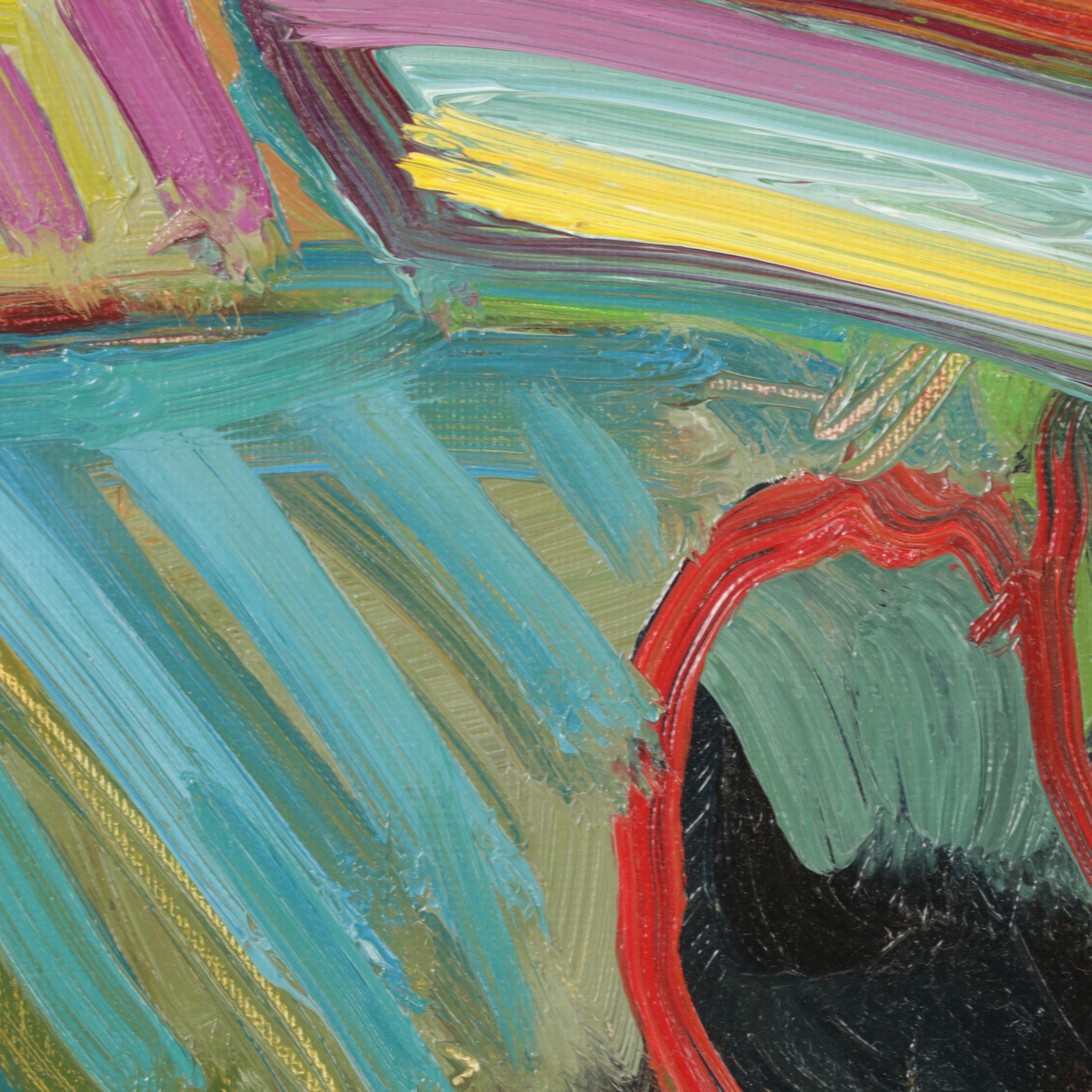 Jose Trujillo Landscape Oil Painting "Rolling Hillside," 2017