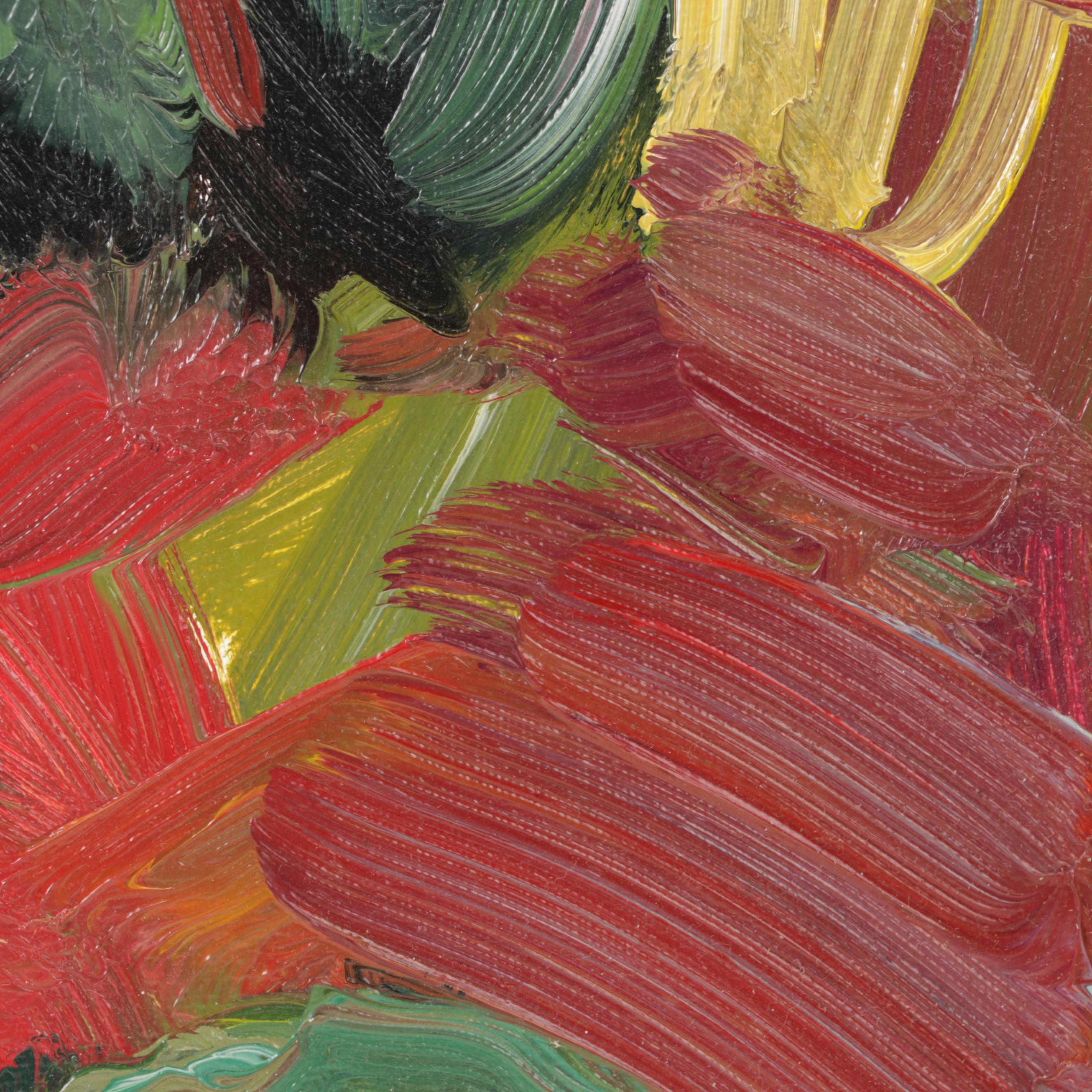 Jose Trujillo Landscape Oil Painting "Rolling Hillside," 2017