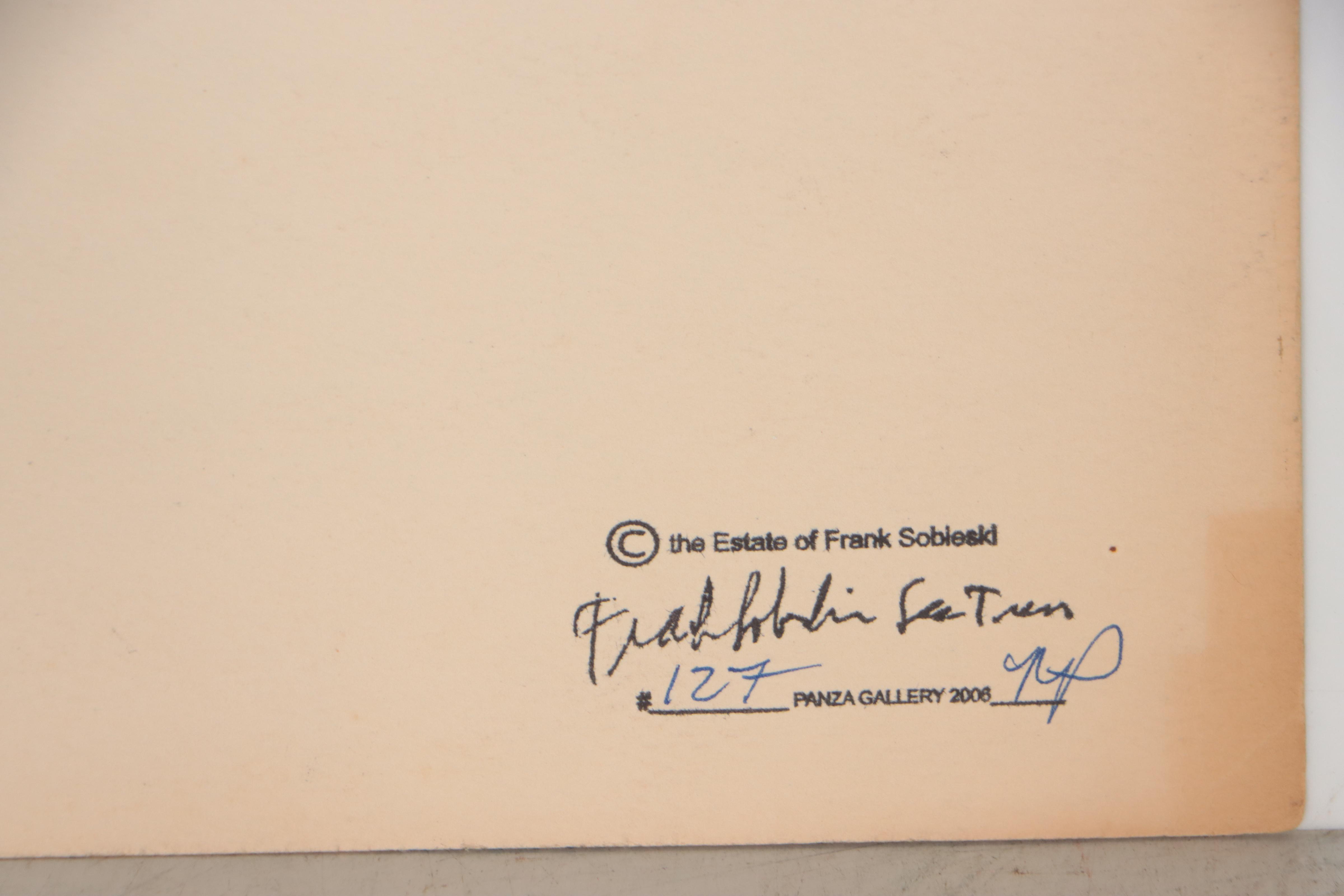 Frank Sobieski Figural Mixed Media Painting, Circa 1965