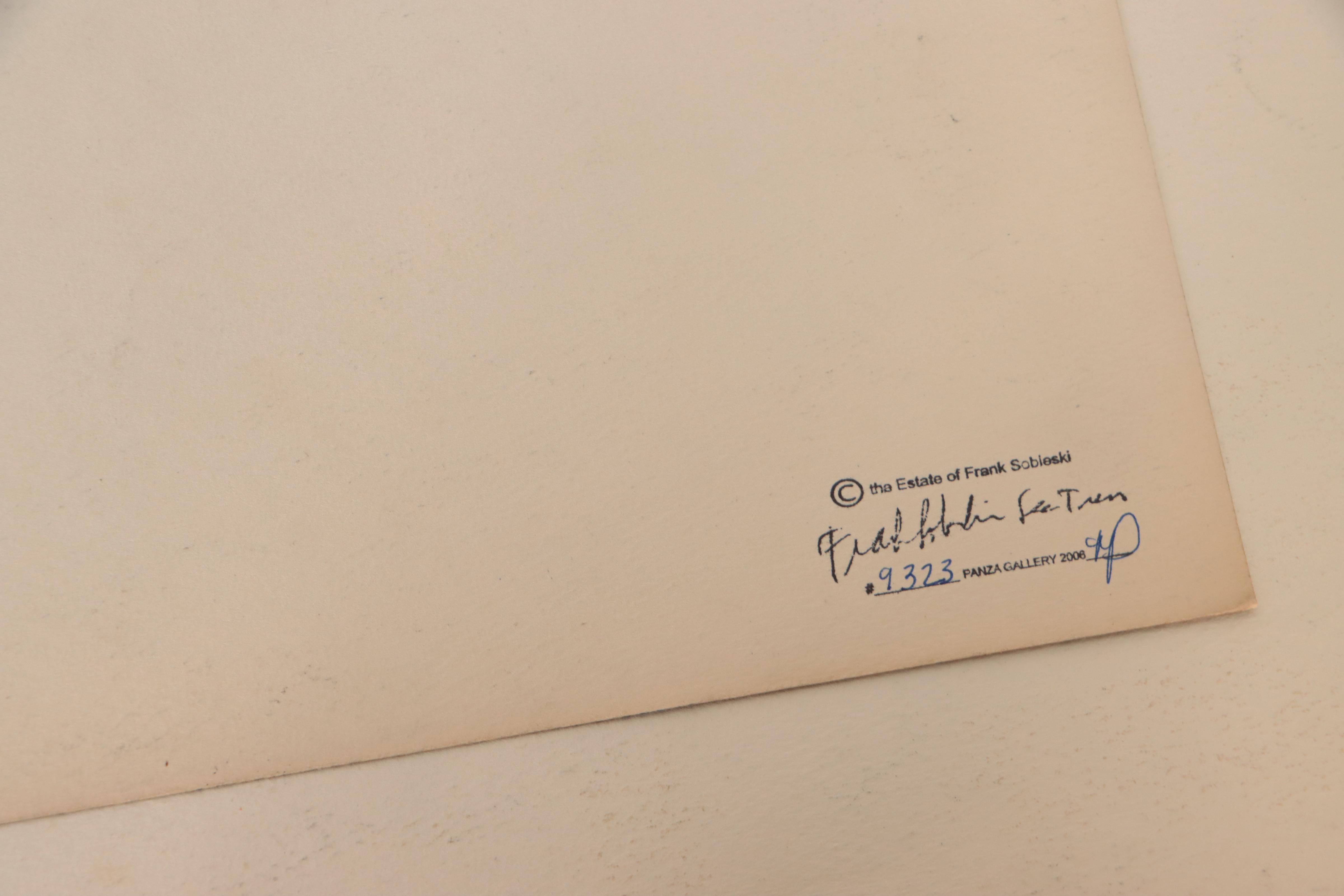 Frank Sobieski Figural Mixed Media Paintings, Circa 1965