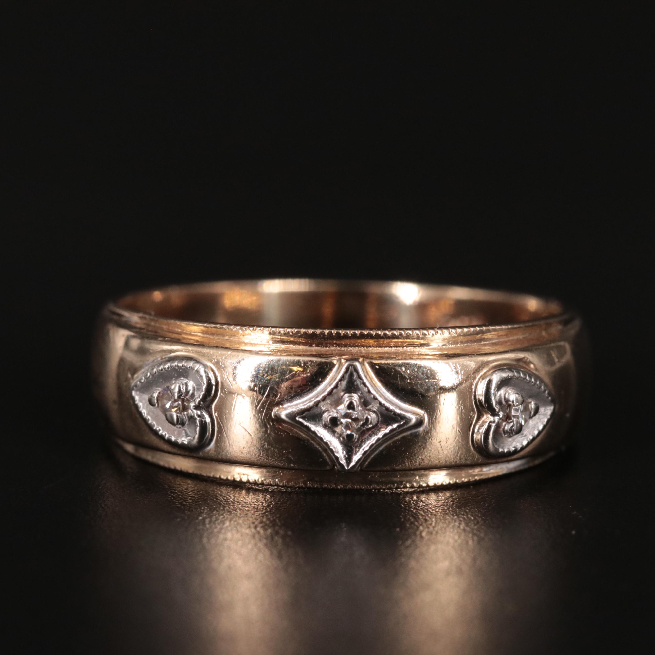 14K Multicolor Band Ring