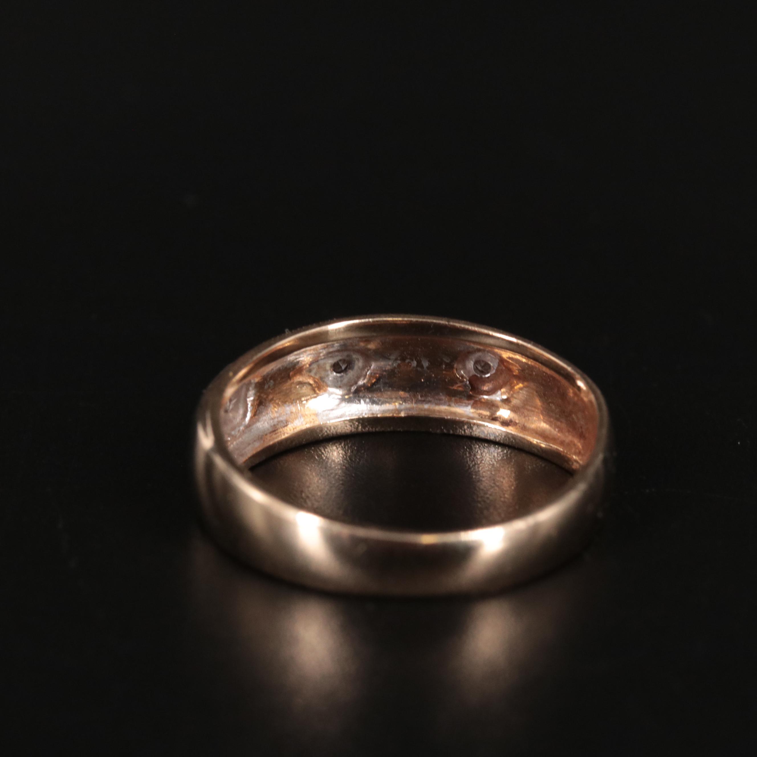 14K Multicolor Band Ring